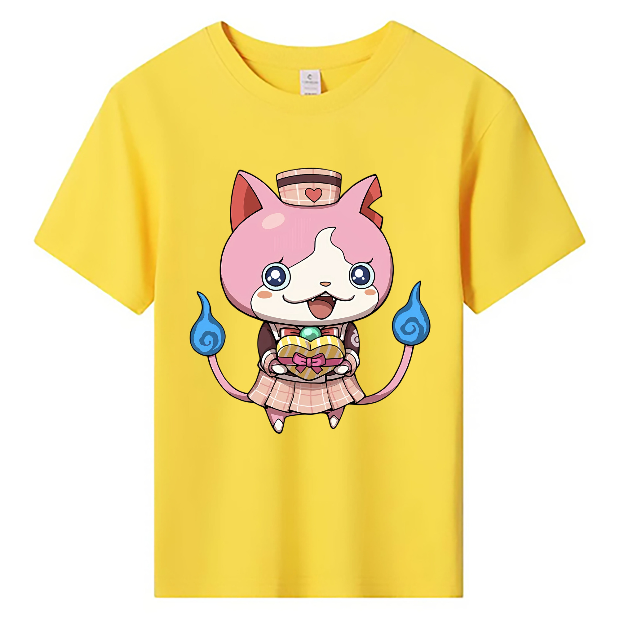 （画像用） 妖怪ウォッチ Yo-kai Watch 綿100％キッズTシャツ（フロントプリント）
