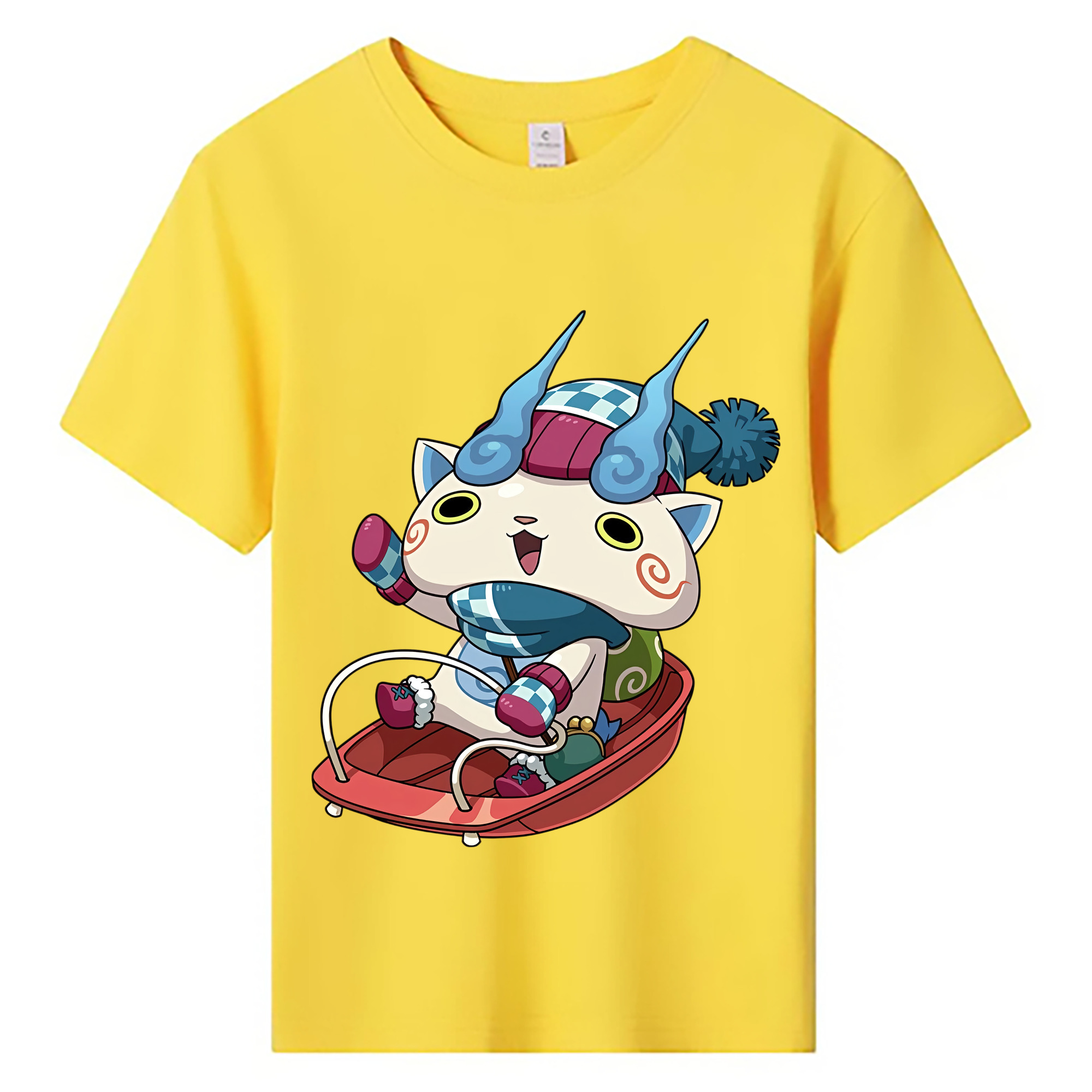 （画像用） 妖怪ウォッチ Yo-kai Watch 綿100％キッズTシャツ（フロントプリント）