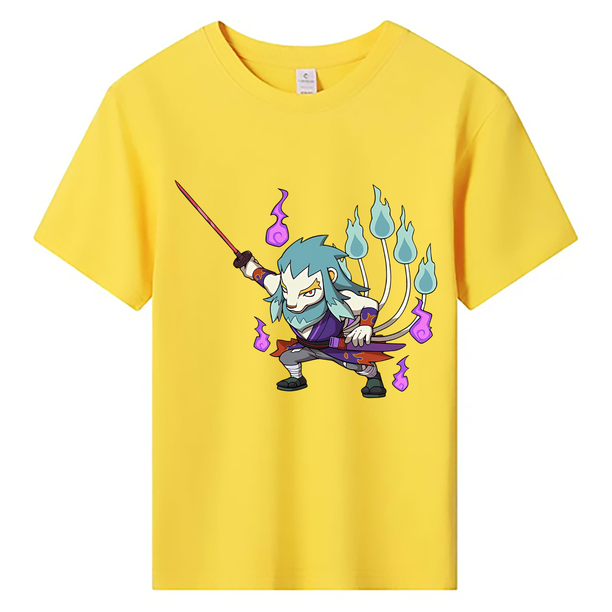 （画像用） 妖怪ウォッチ Yo-kai Watch 綿100％キッズTシャツ（フロントプリント）