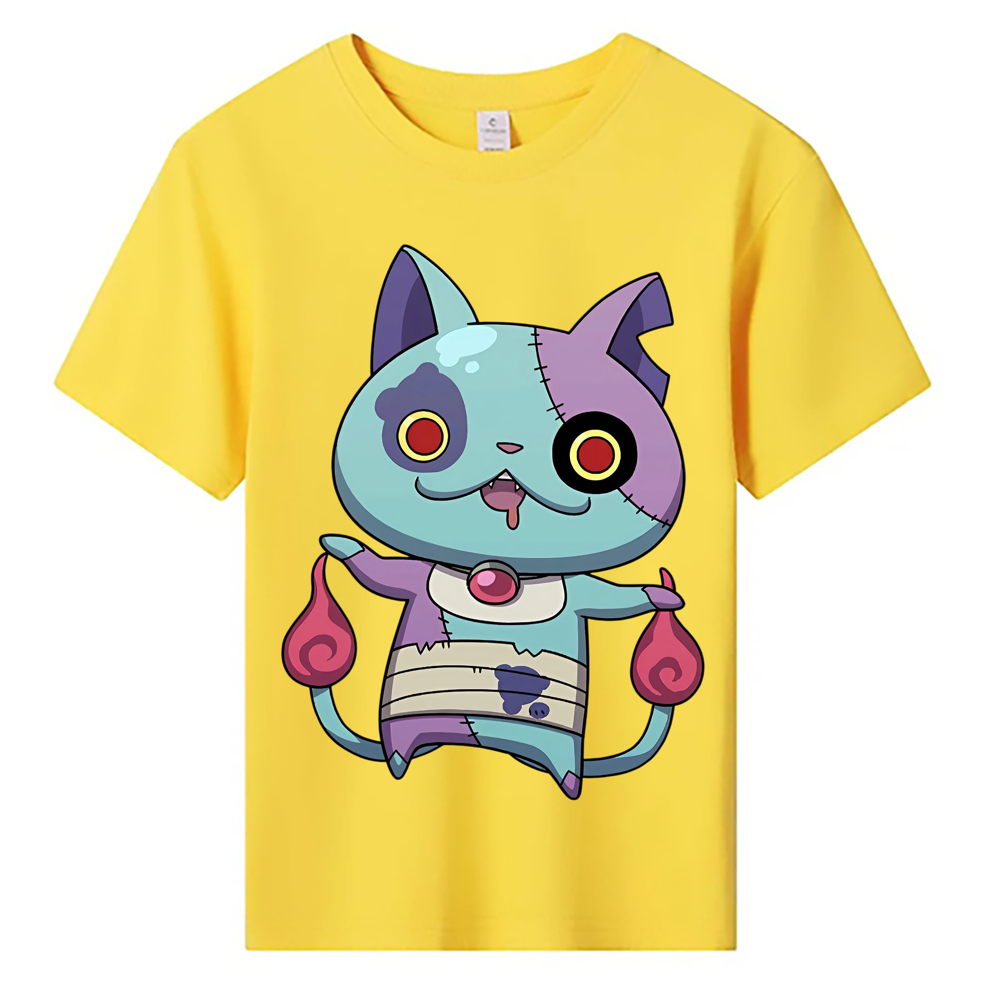 （画像用） 妖怪ウォッチ Yo-kai Watch 綿100％キッズTシャツ（フロントプリント）