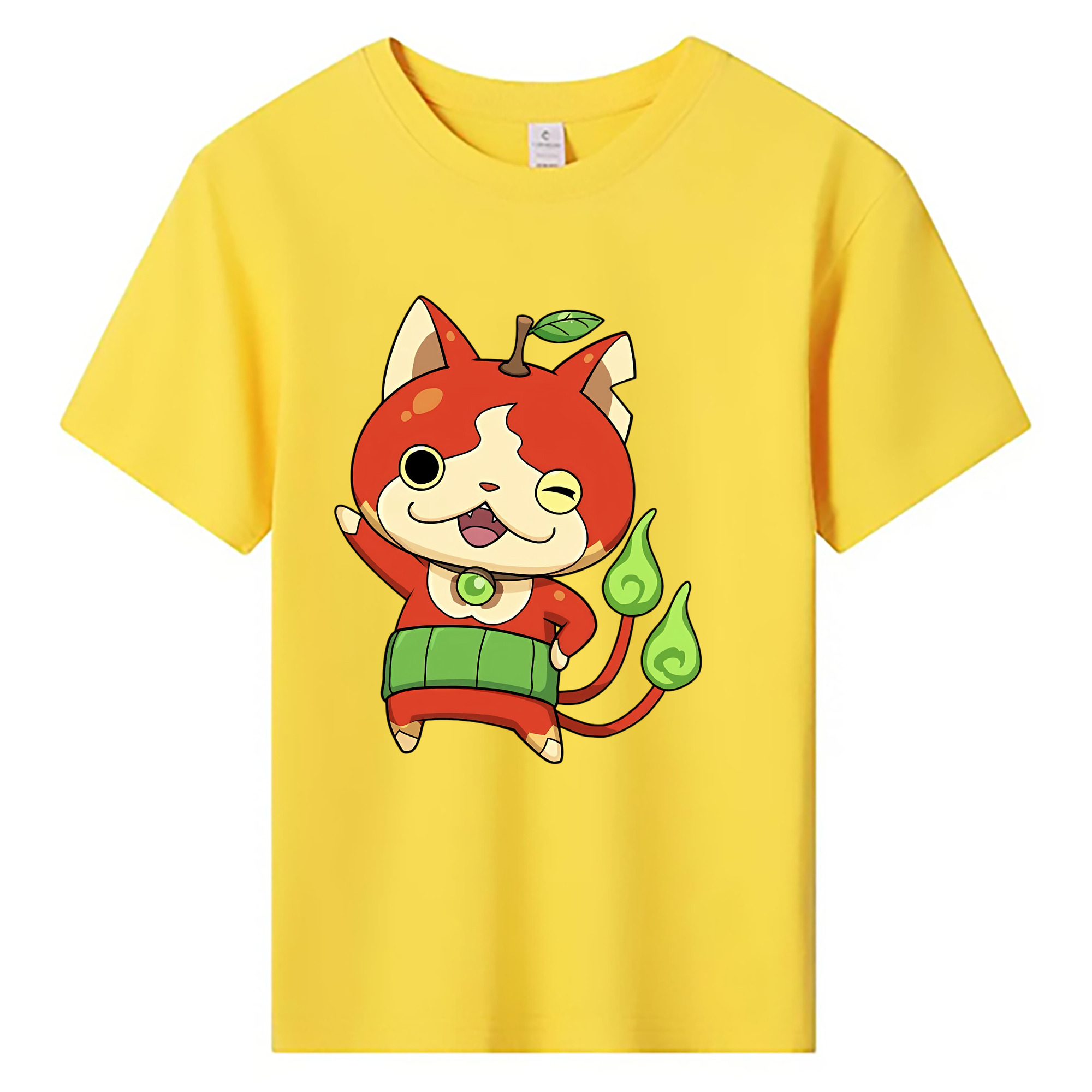 （画像用） 妖怪ウォッチ Yo-kai Watch 綿100％キッズTシャツ（フロントプリント）
