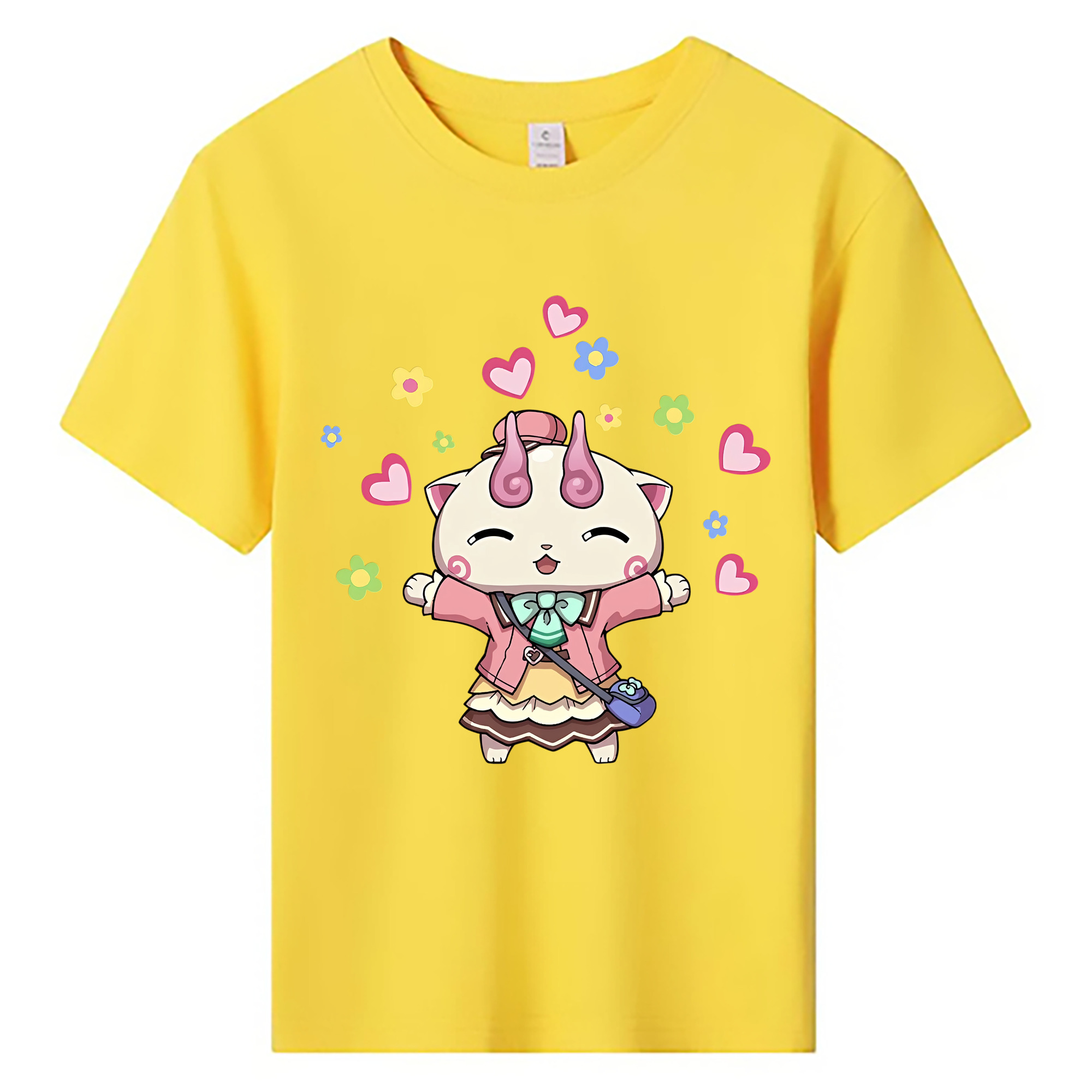 （画像用） 妖怪ウォッチ Yo-kai Watch 綿100％キッズTシャツ（フロントプリント）