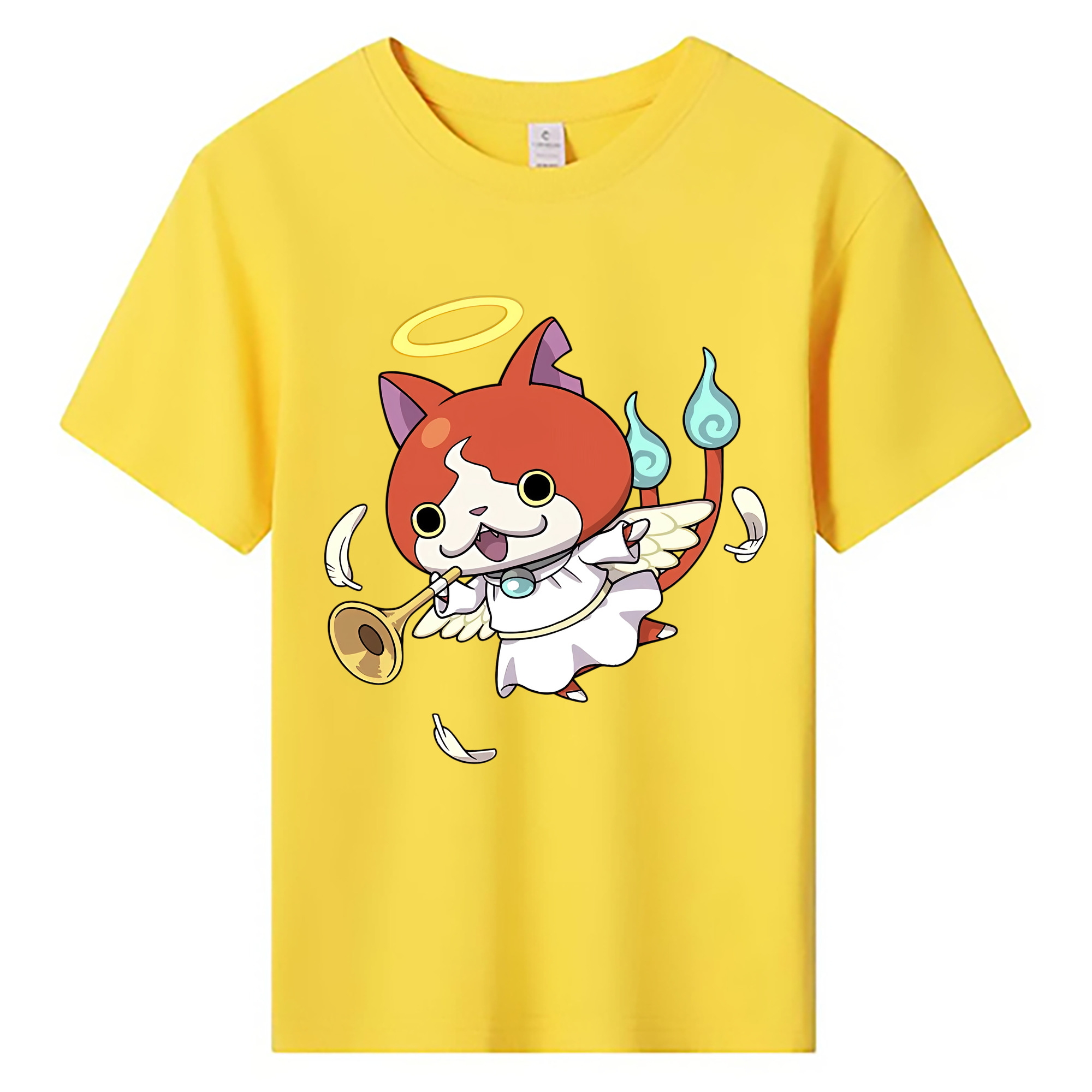 （画像用） 妖怪ウォッチ Yo-kai Watch 綿100％キッズTシャツ（フロントプリント）
