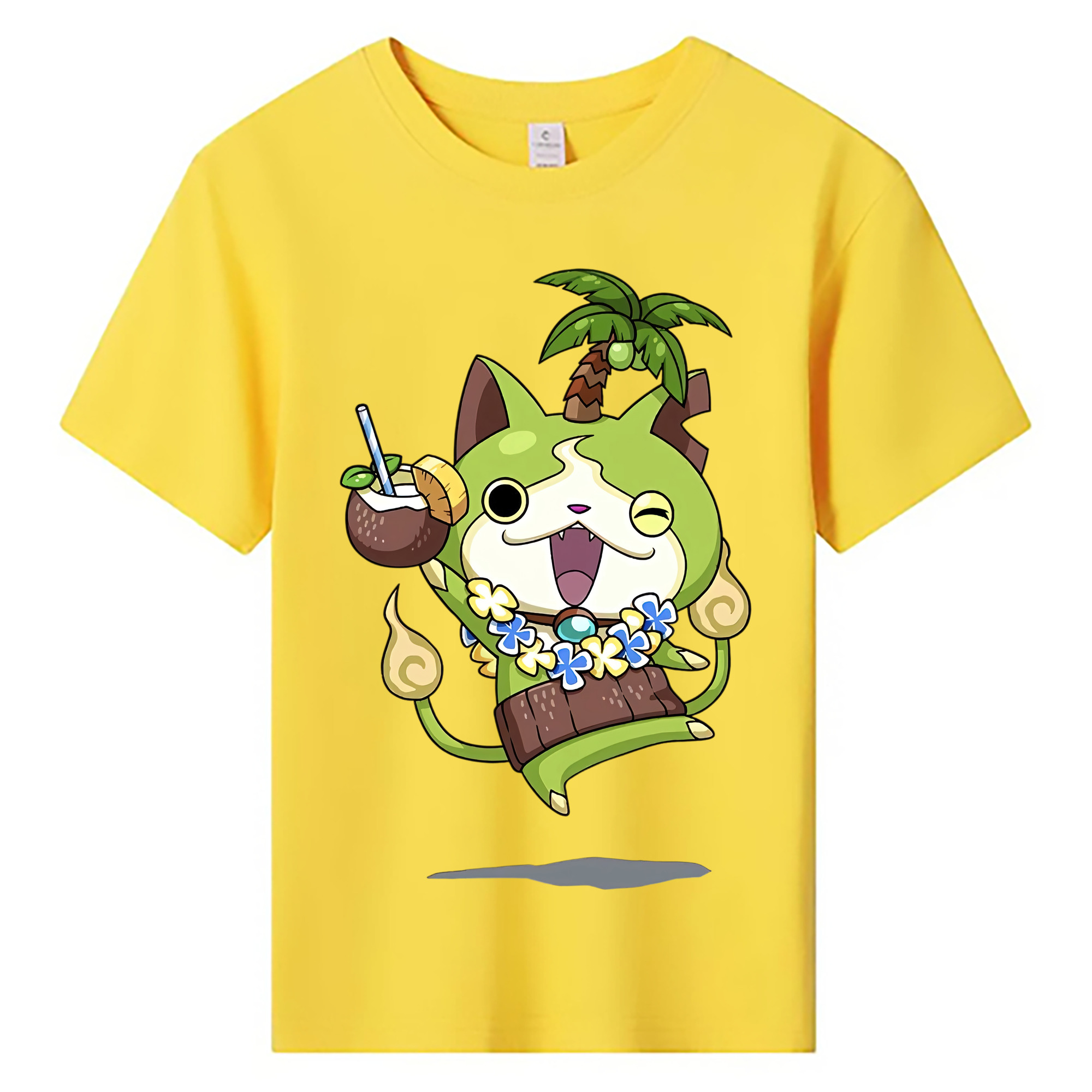 （画像用） 妖怪ウォッチ Yo-kai Watch 綿100％キッズTシャツ（フロントプリント）