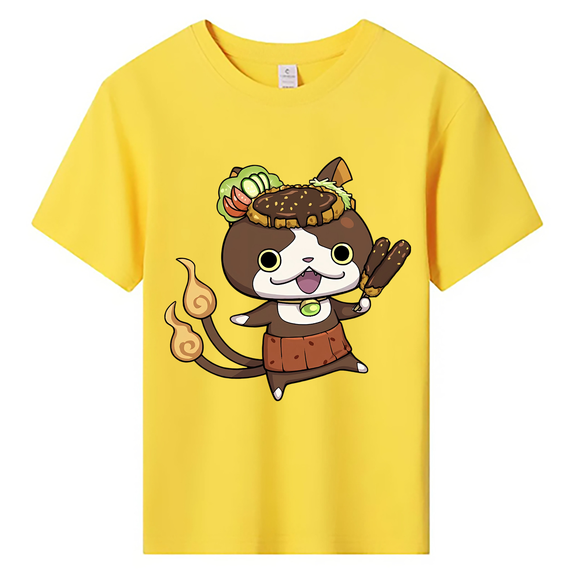 （画像用） 妖怪ウォッチ Yo-kai Watch 綿100％キッズTシャツ（フロントプリント）