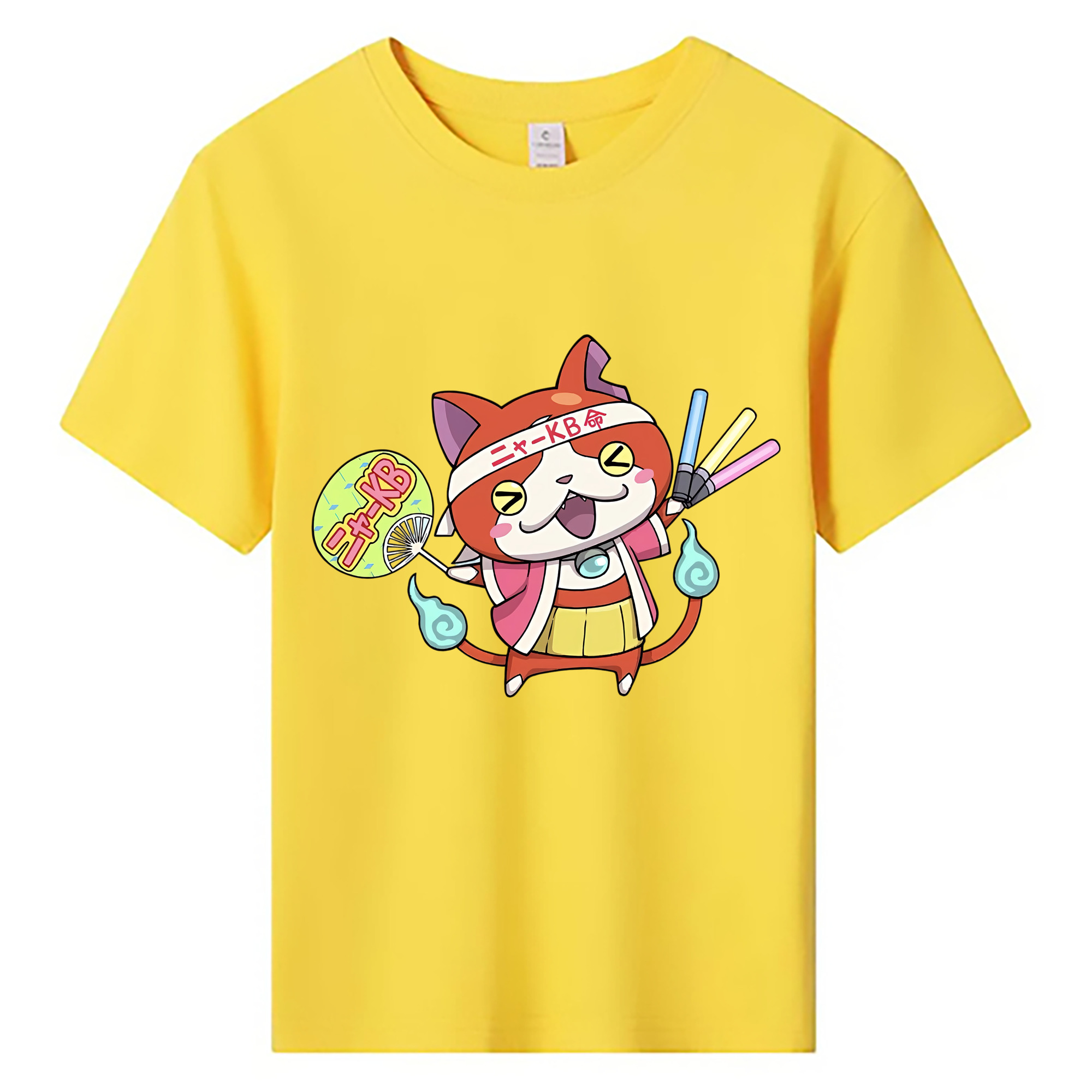 （画像用） 妖怪ウォッチ Yo-kai Watch 綿100％キッズTシャツ（フロントプリント）