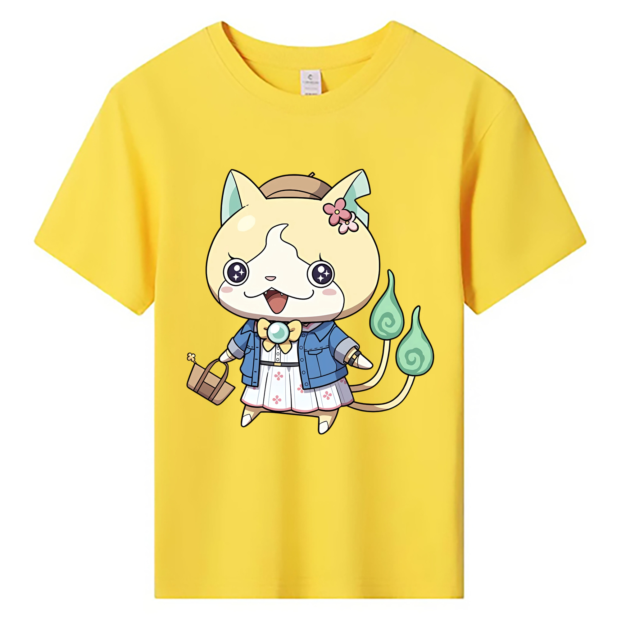 （画像用） 妖怪ウォッチ Yo-kai Watch 綿100％キッズTシャツ（フロントプリント）