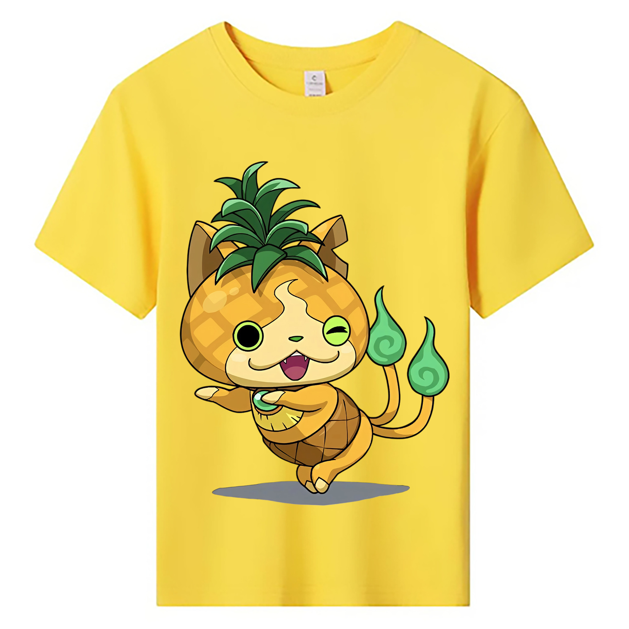 （画像用） 妖怪ウォッチ Yo-kai Watch 綿100％キッズTシャツ（フロントプリント）