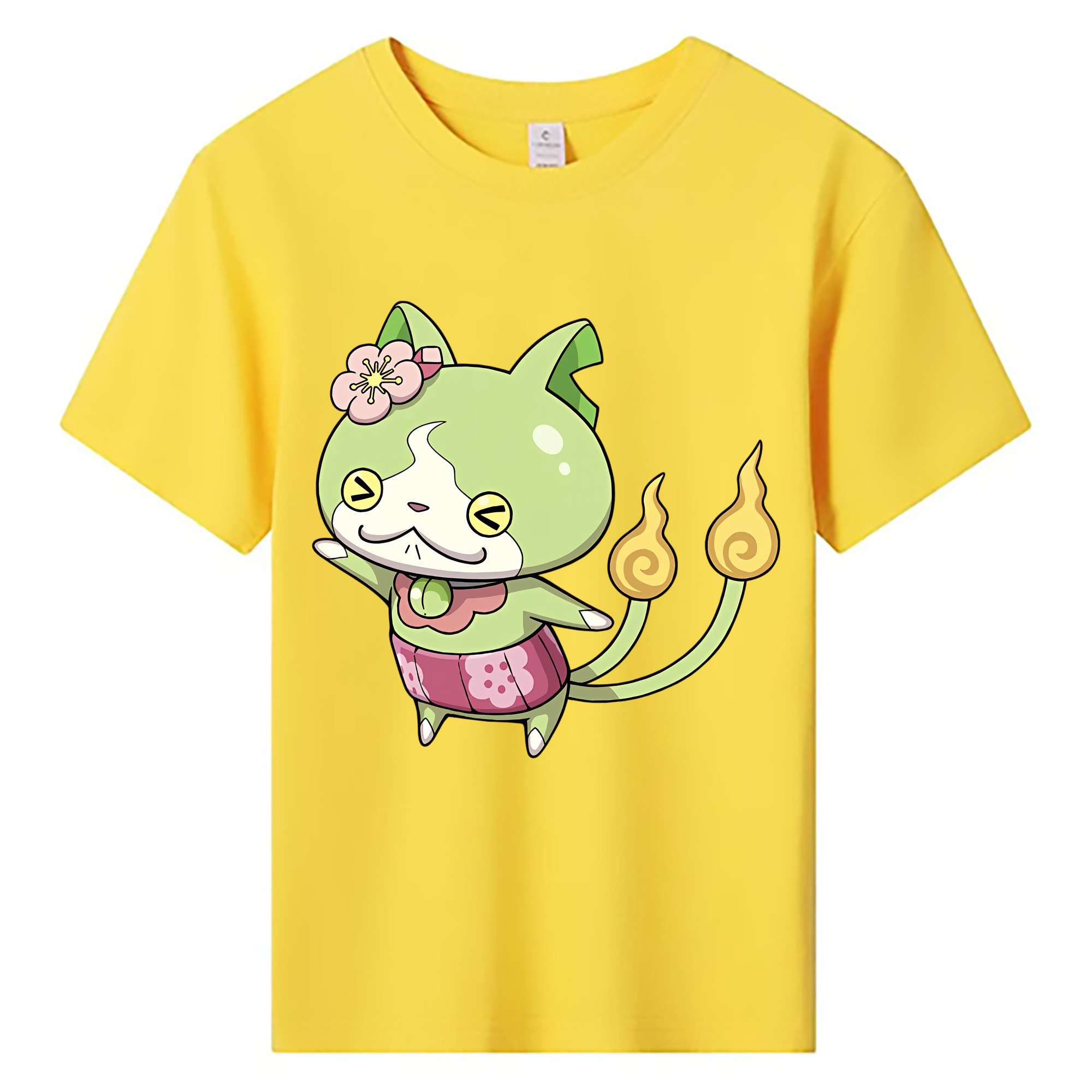 （画像用） 妖怪ウォッチ Yo-kai Watch 綿100％キッズTシャツ（フロントプリント）