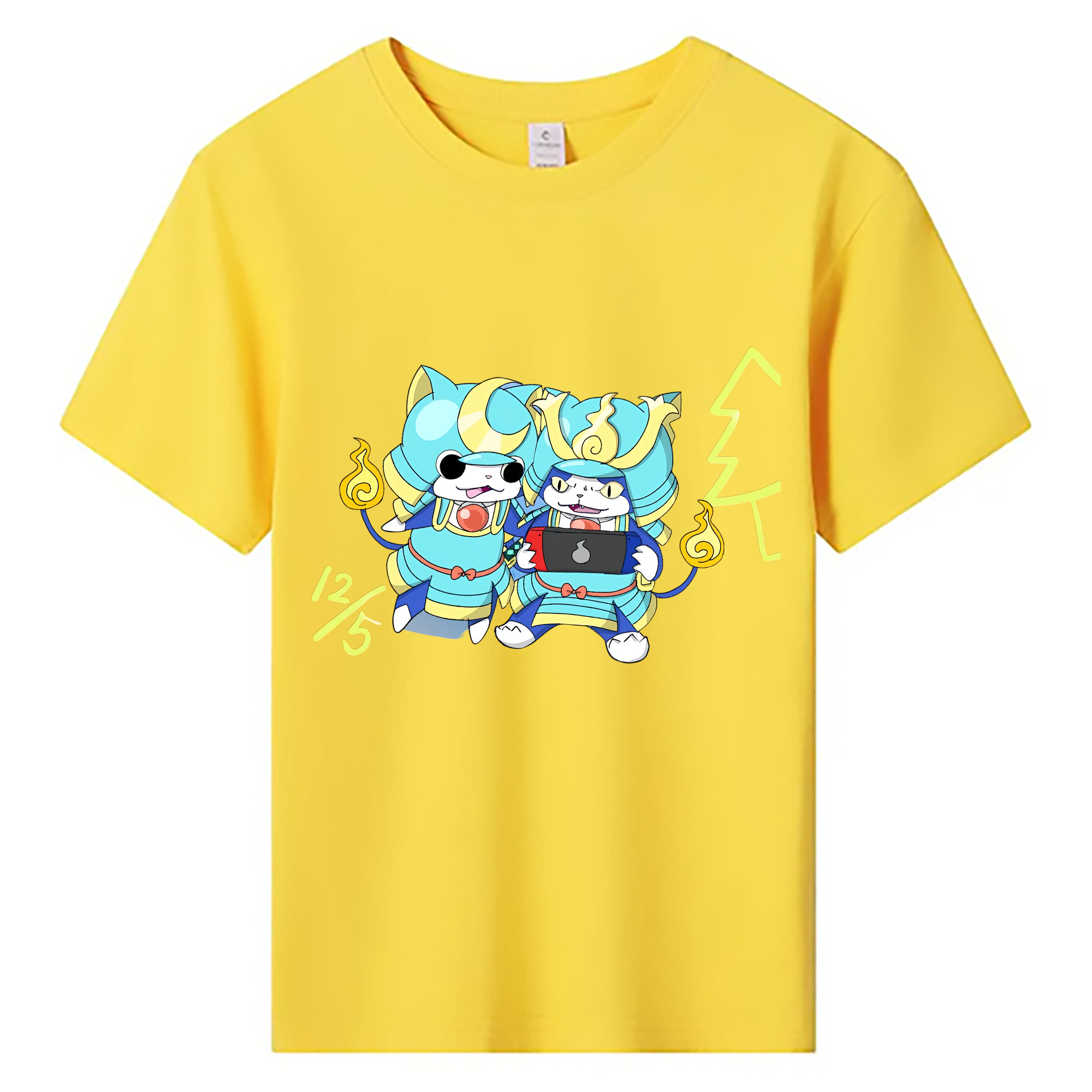 （画像用） 妖怪ウォッチ Yo-kai Watch 綿100％キッズTシャツ（フロントプリント）
