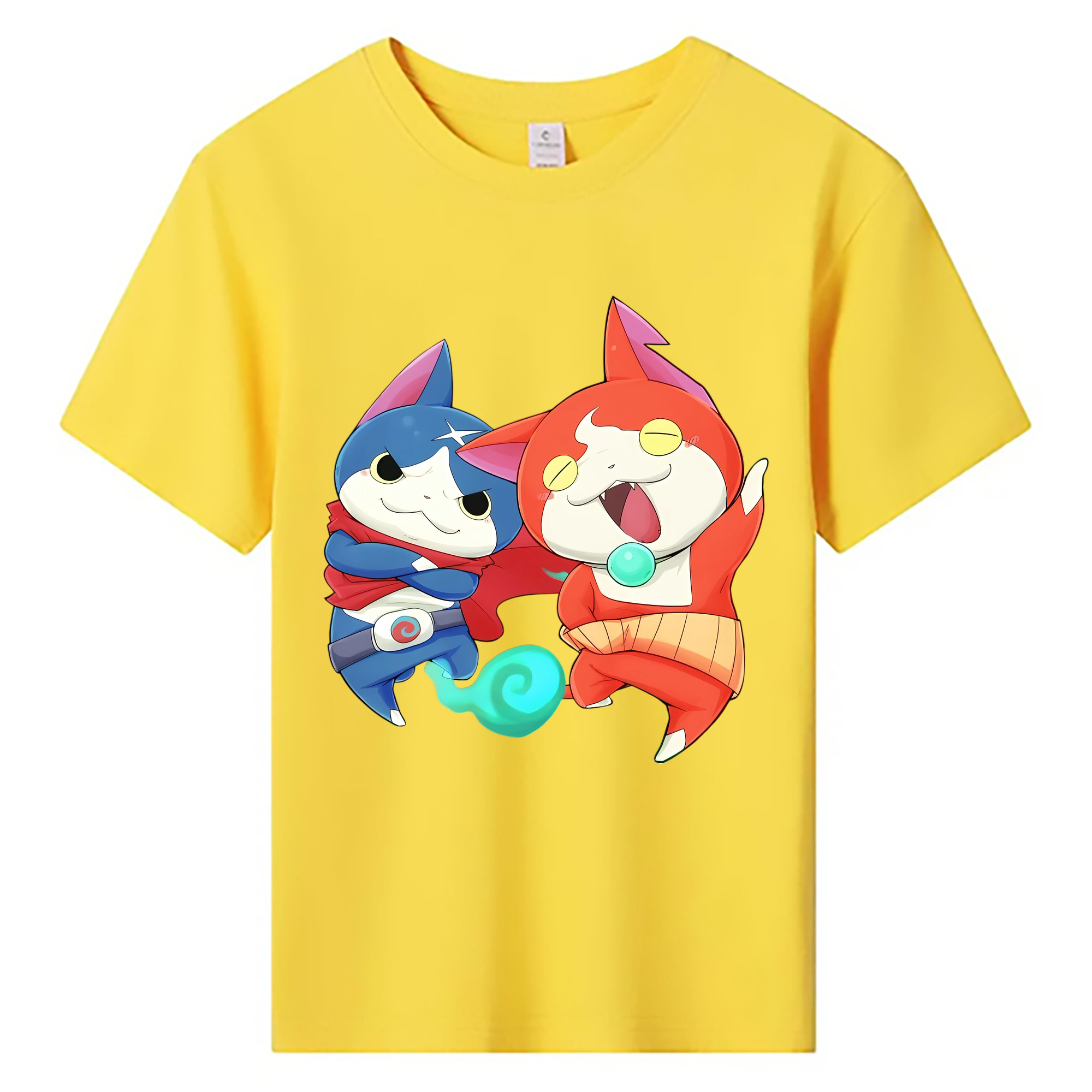 （画像用） 妖怪ウォッチ Yo-kai Watch 綿100％キッズTシャツ（フロントプリント）