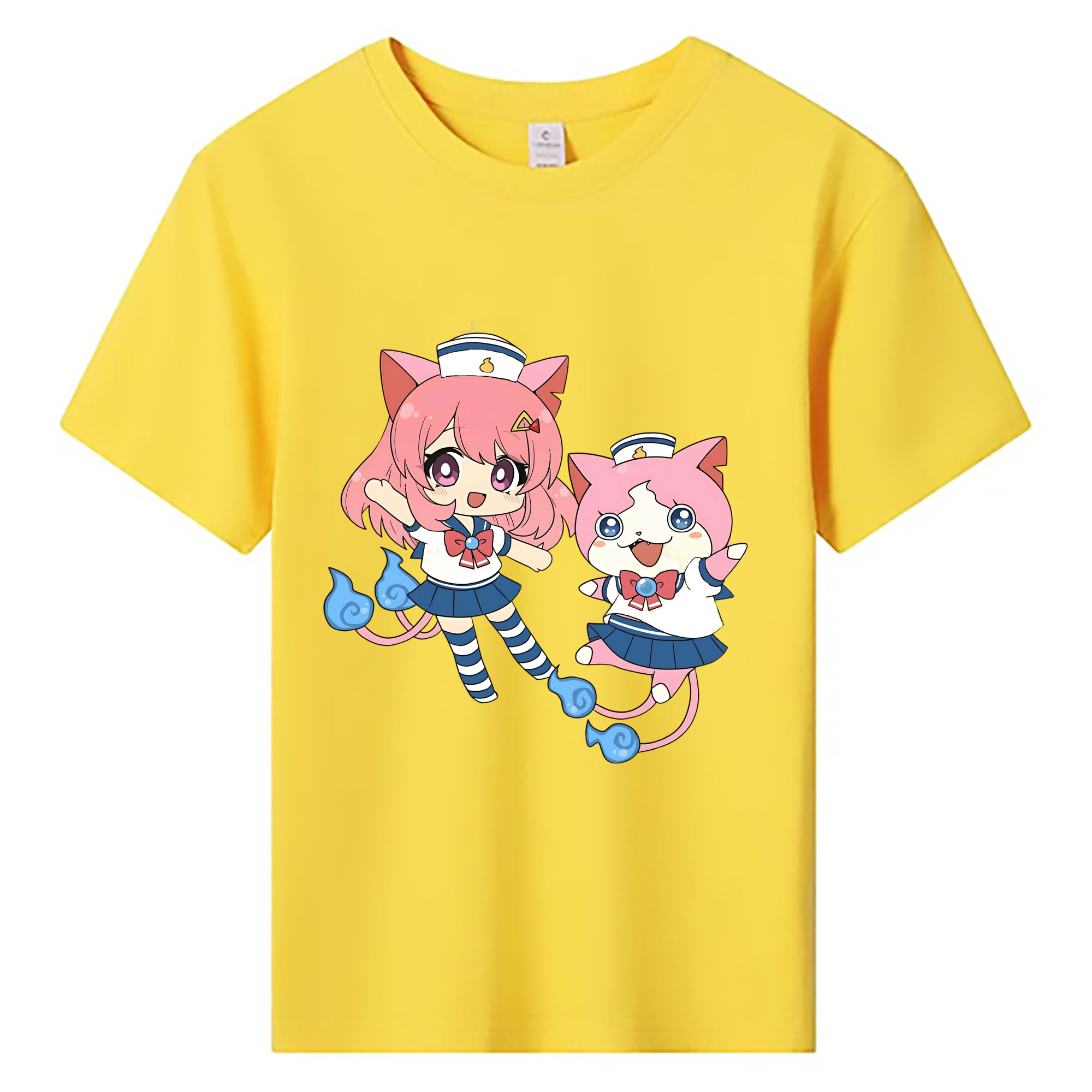 （画像用） 妖怪ウォッチ Yo-kai Watch 綿100％キッズTシャツ（フロントプリント）