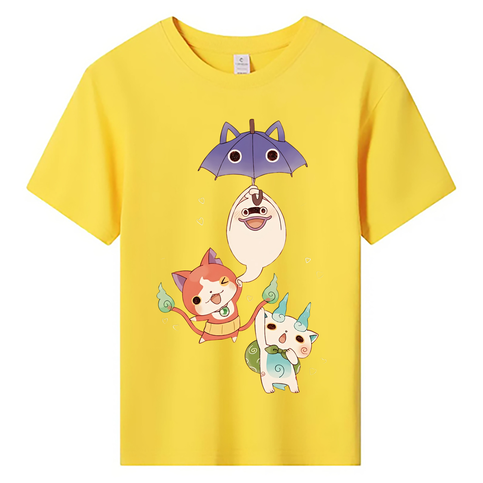 （画像用） 妖怪ウォッチ Yo-kai Watch 綿100％キッズTシャツ（フロントプリント）