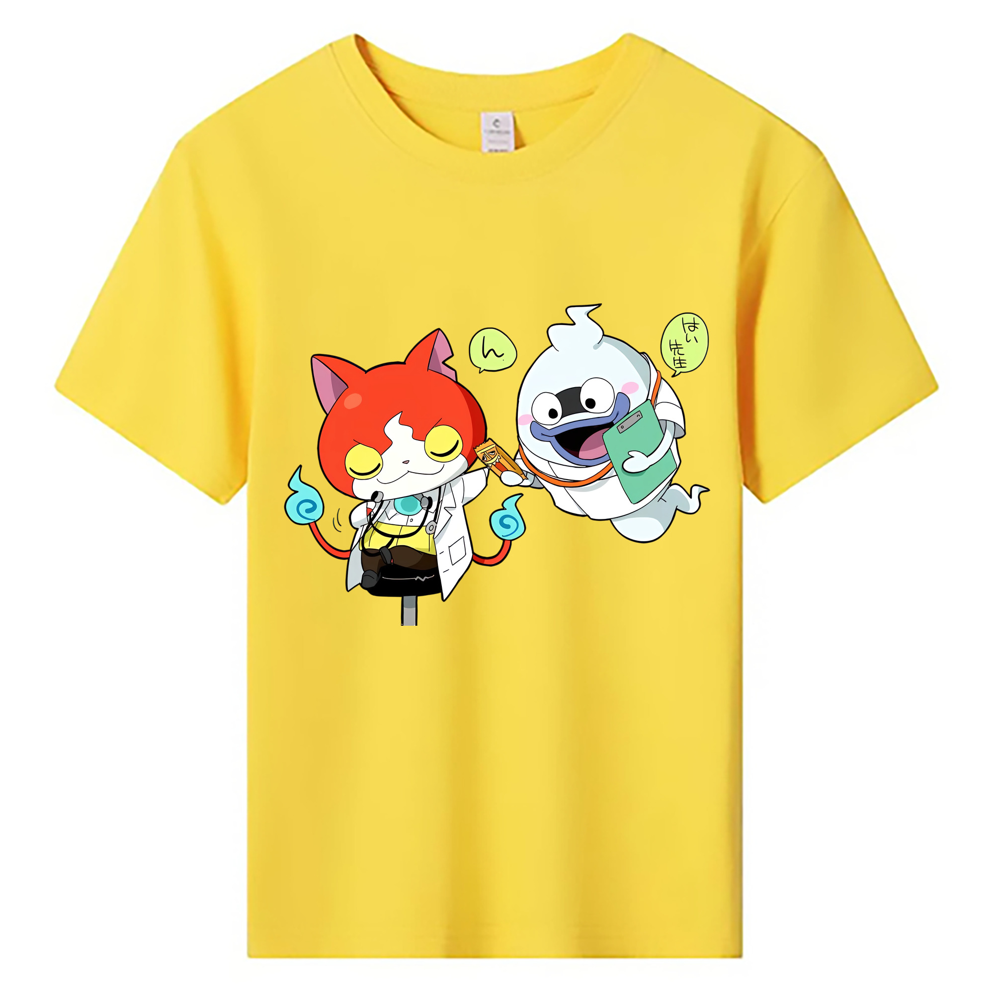 （画像用） 妖怪ウォッチ Yo-kai Watch 綿100％キッズTシャツ（フロントプリント）