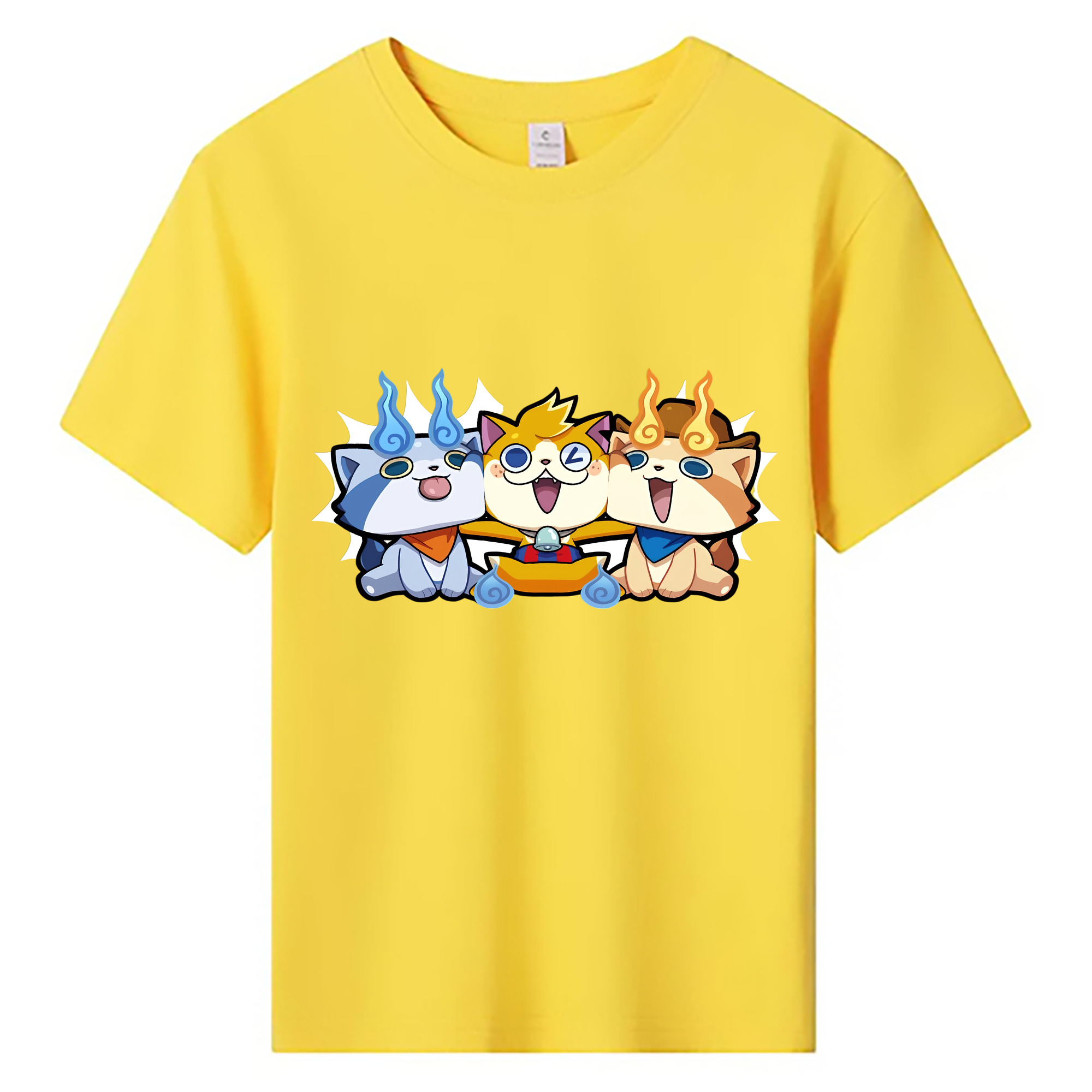 （画像用） 妖怪ウォッチ Yo-kai Watch 綿100％キッズTシャツ（フロントプリント）