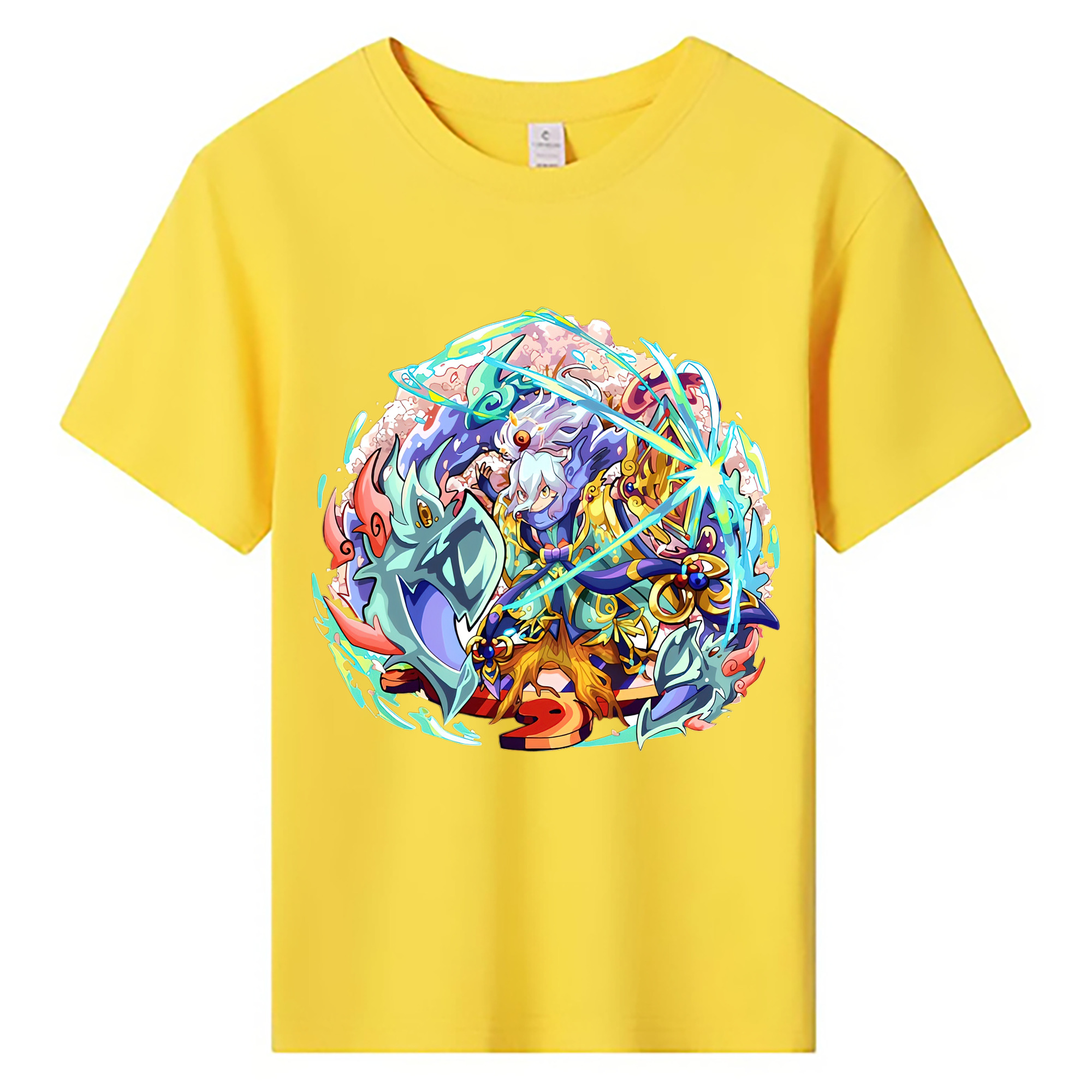 （画像用） 妖怪ウォッチ Yo-kai Watch 綿100％キッズTシャツ（フロントプリント）