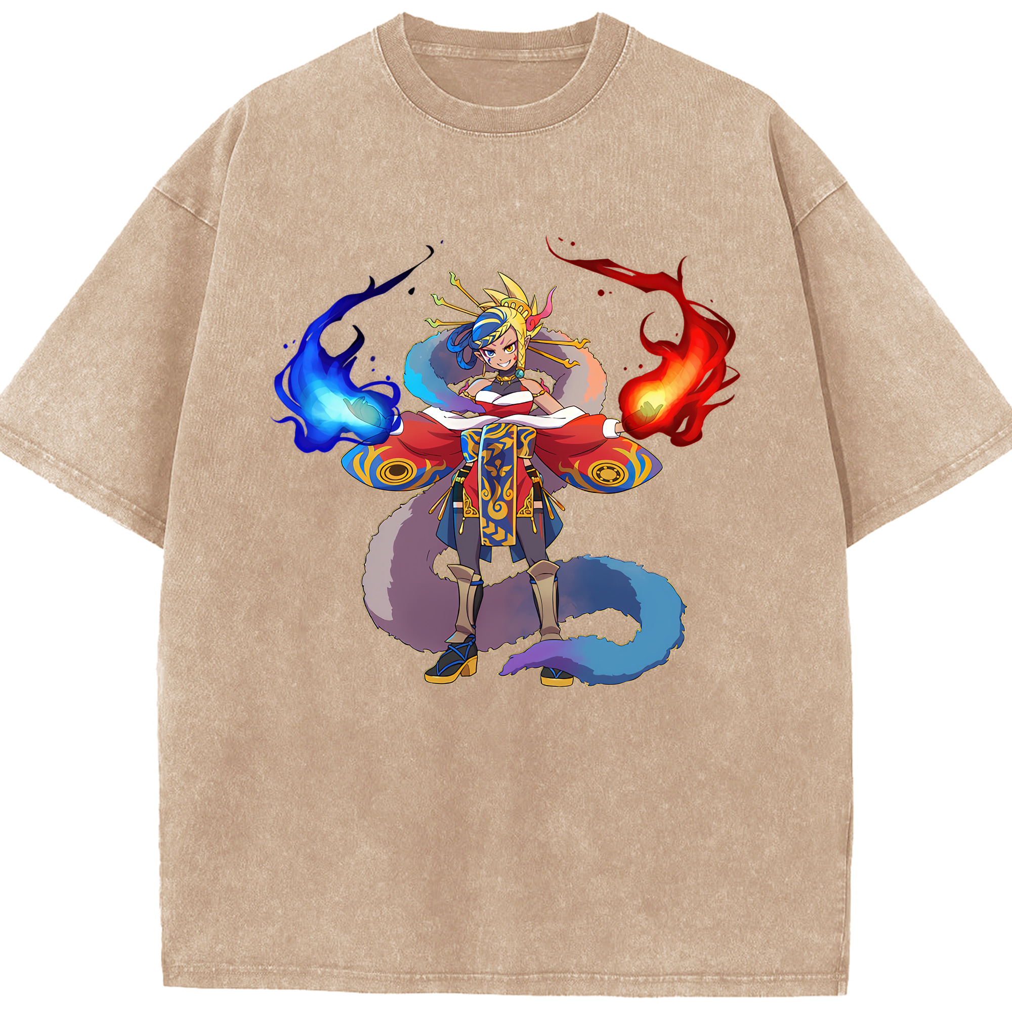 （画像用） 妖怪ウォッチ Yo-kai Watch 綿100% ヴィンテージ風 半袖Tシャツ（フロントプリント）