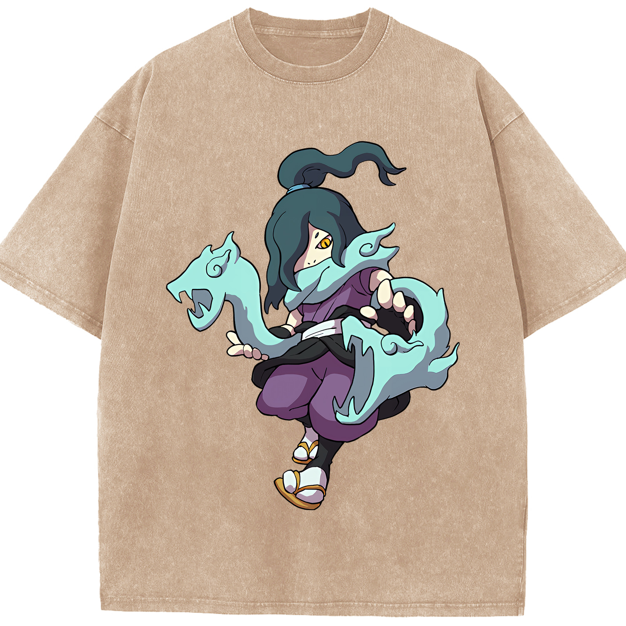 （画像用） 妖怪ウォッチ Yo-kai Watch 綿100% ヴィンテージ風 半袖Tシャツ（フロントプリント）
