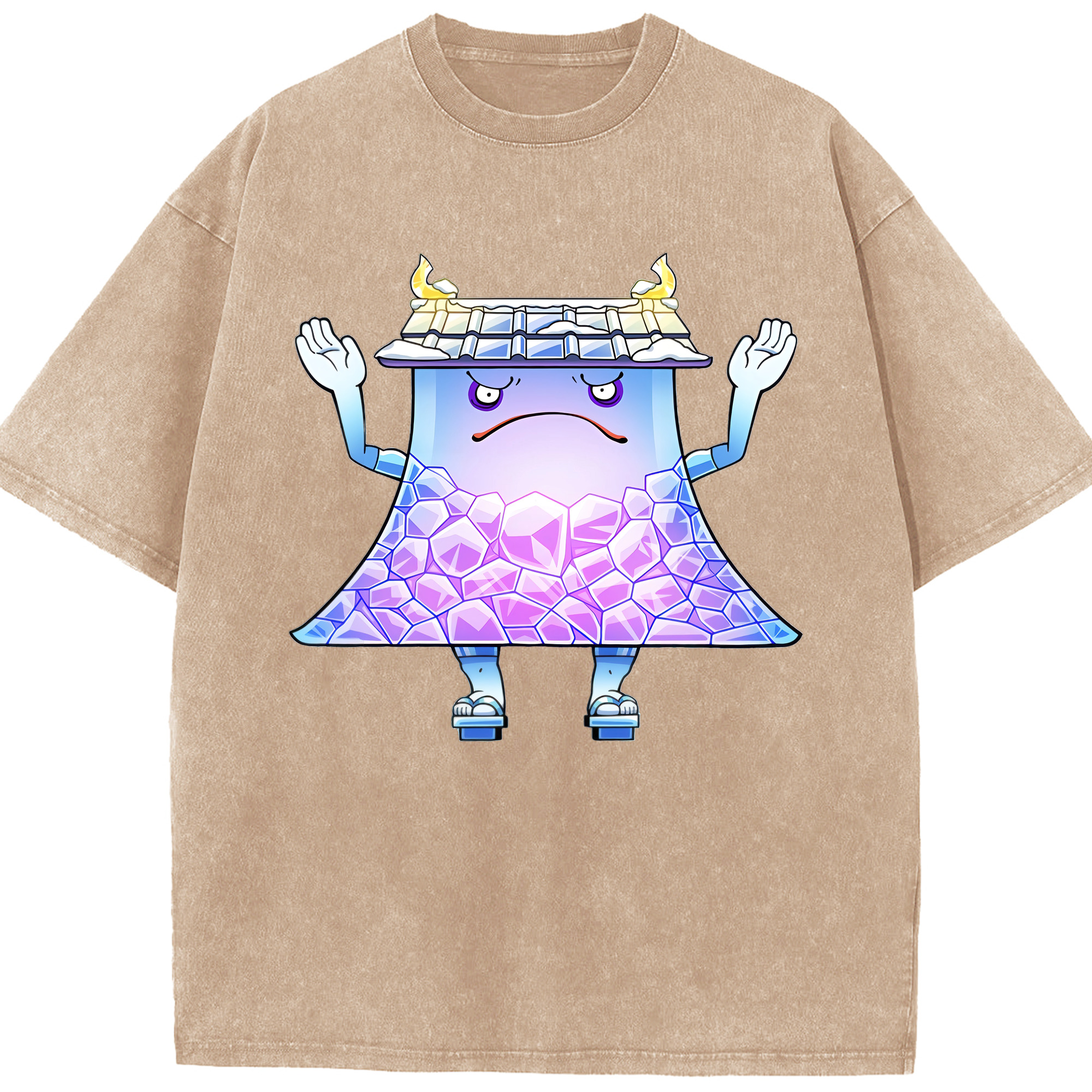 （画像用） 妖怪ウォッチ Yo-kai Watch 綿100% ヴィンテージ風 半袖Tシャツ（フロントプリント）