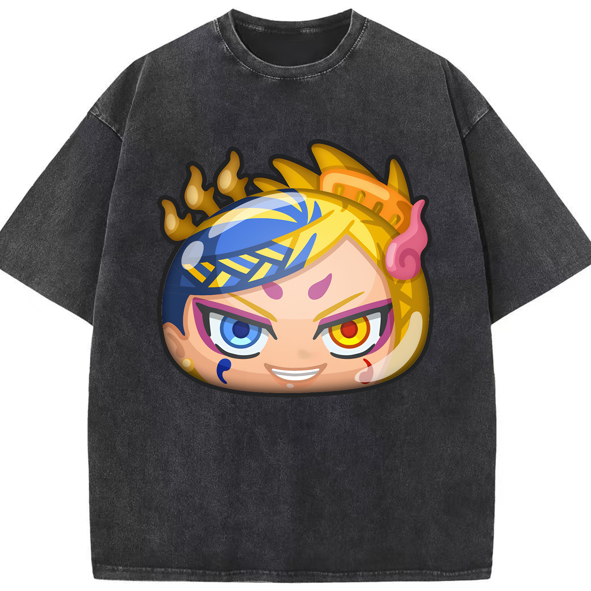 （画像用） 妖怪ウォッチ Yo-kai Watch 綿100% ヴィンテージ風 半袖Tシャツ（フロントプリント）
