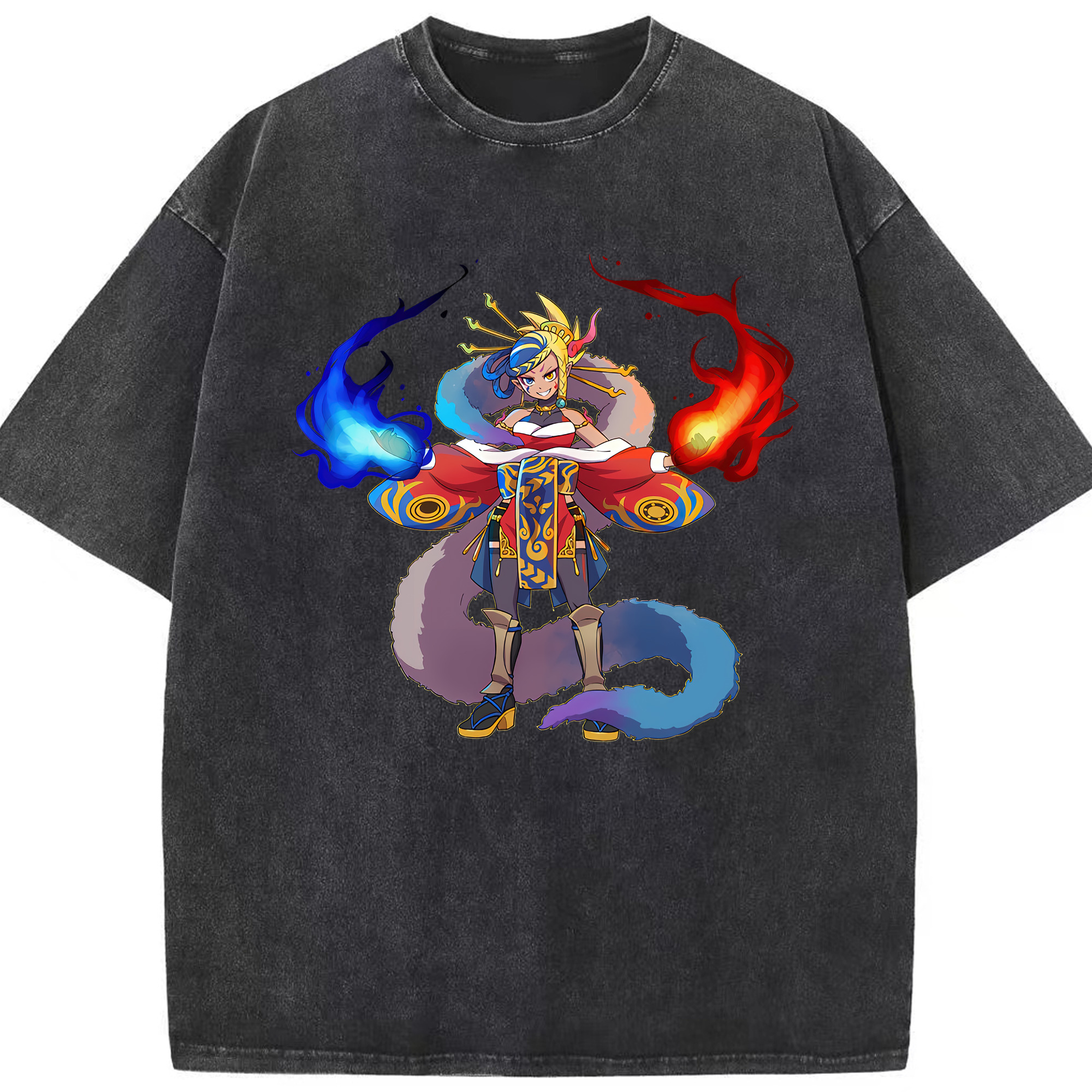 （画像用） 妖怪ウォッチ Yo-kai Watch 綿100% ヴィンテージ風 半袖Tシャツ（フロントプリント）