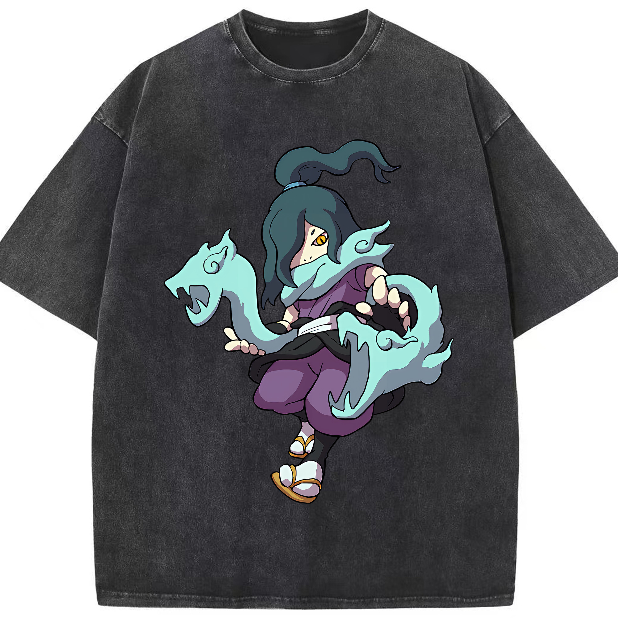（画像用） 妖怪ウォッチ Yo-kai Watch 綿100% ヴィンテージ風 半袖Tシャツ（フロントプリント）