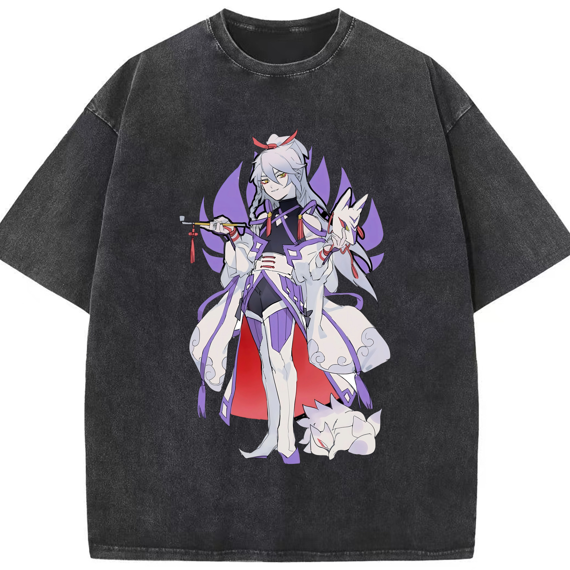 （画像用） 妖怪ウォッチ Yo-kai Watch 綿100% ヴィンテージ風 半袖Tシャツ（フロントプリント）