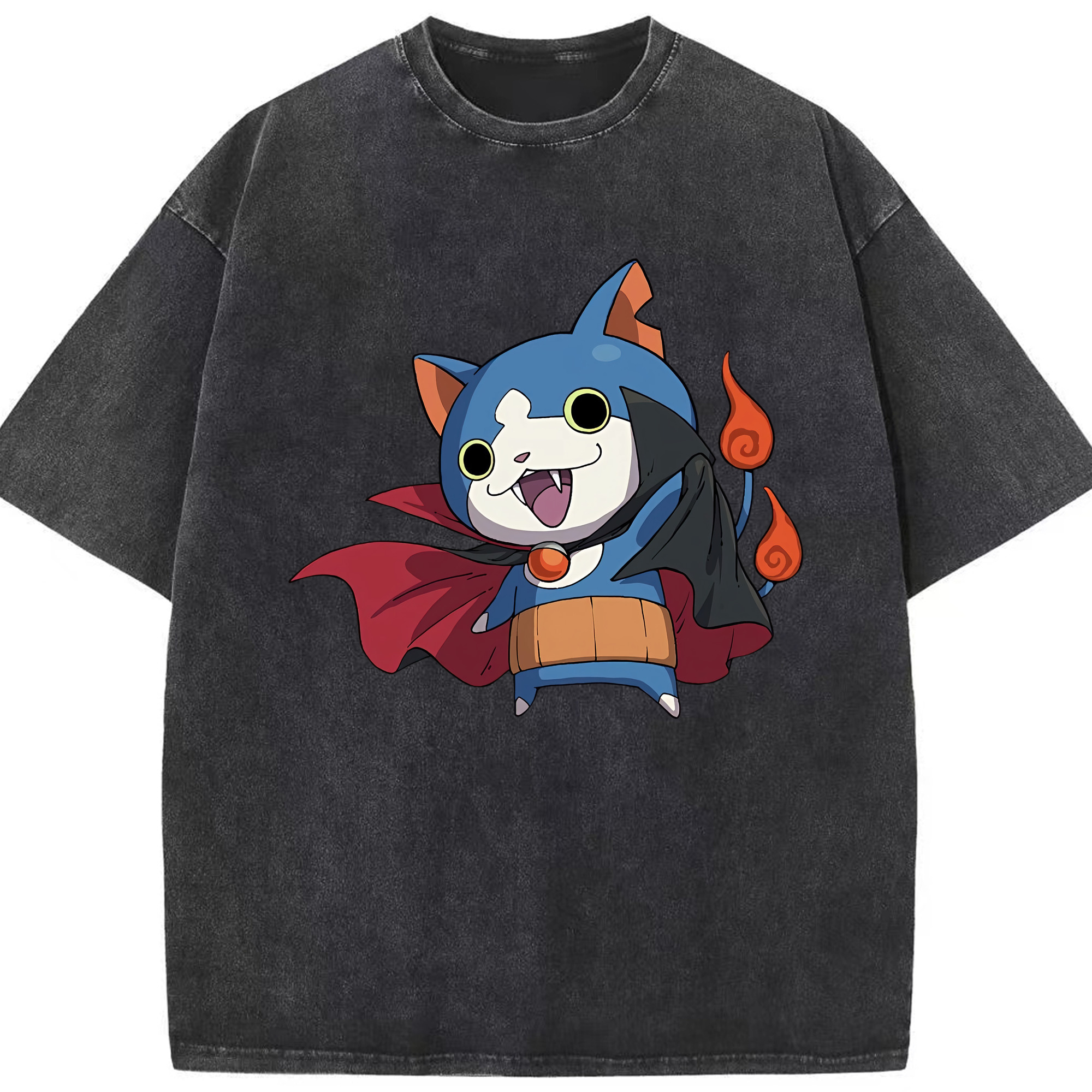 （画像用） 妖怪ウォッチ Yo-kai Watch 綿100% ヴィンテージ風 半袖Tシャツ（フロントプリント）