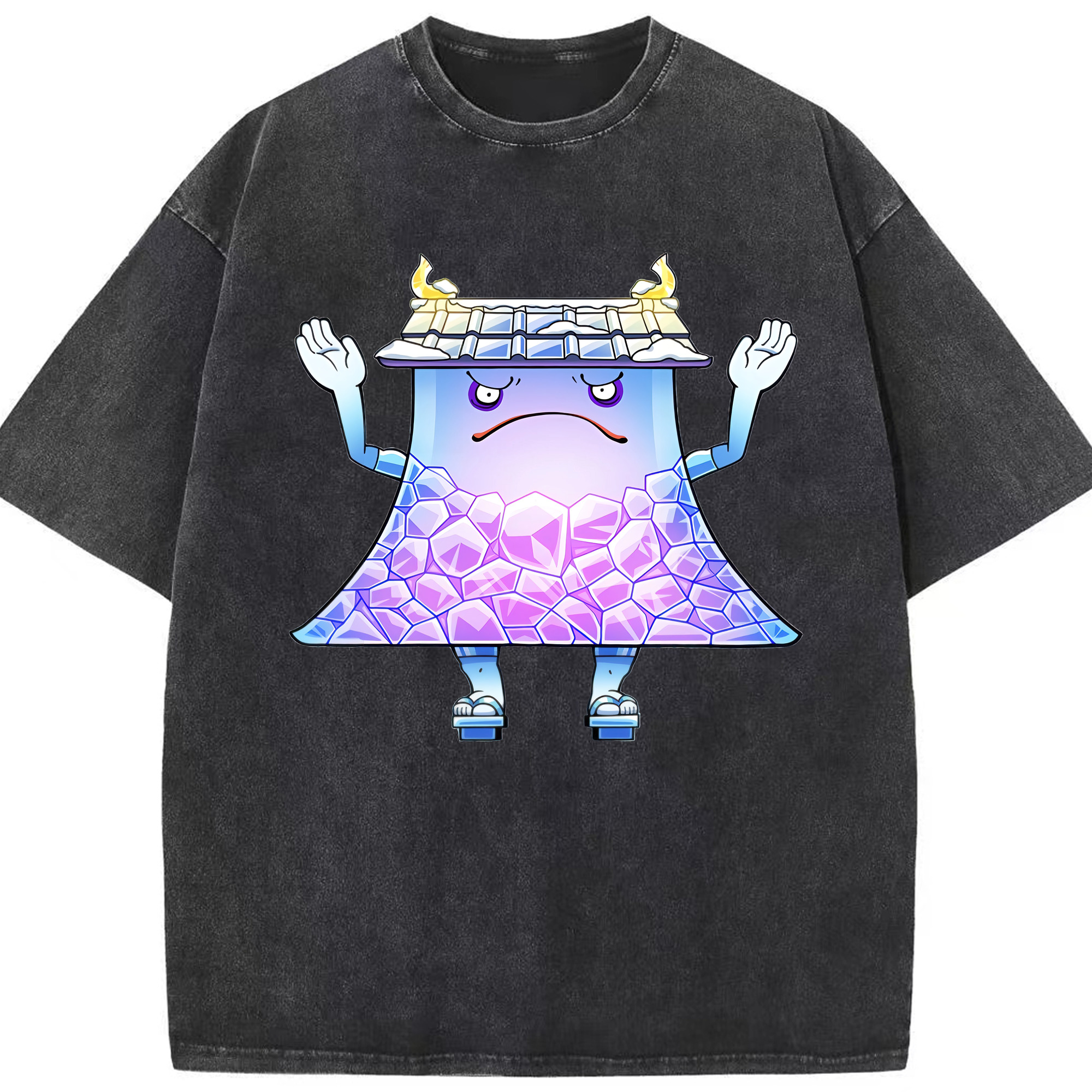 （画像用） 妖怪ウォッチ Yo-kai Watch 綿100% ヴィンテージ風 半袖Tシャツ（フロントプリント）