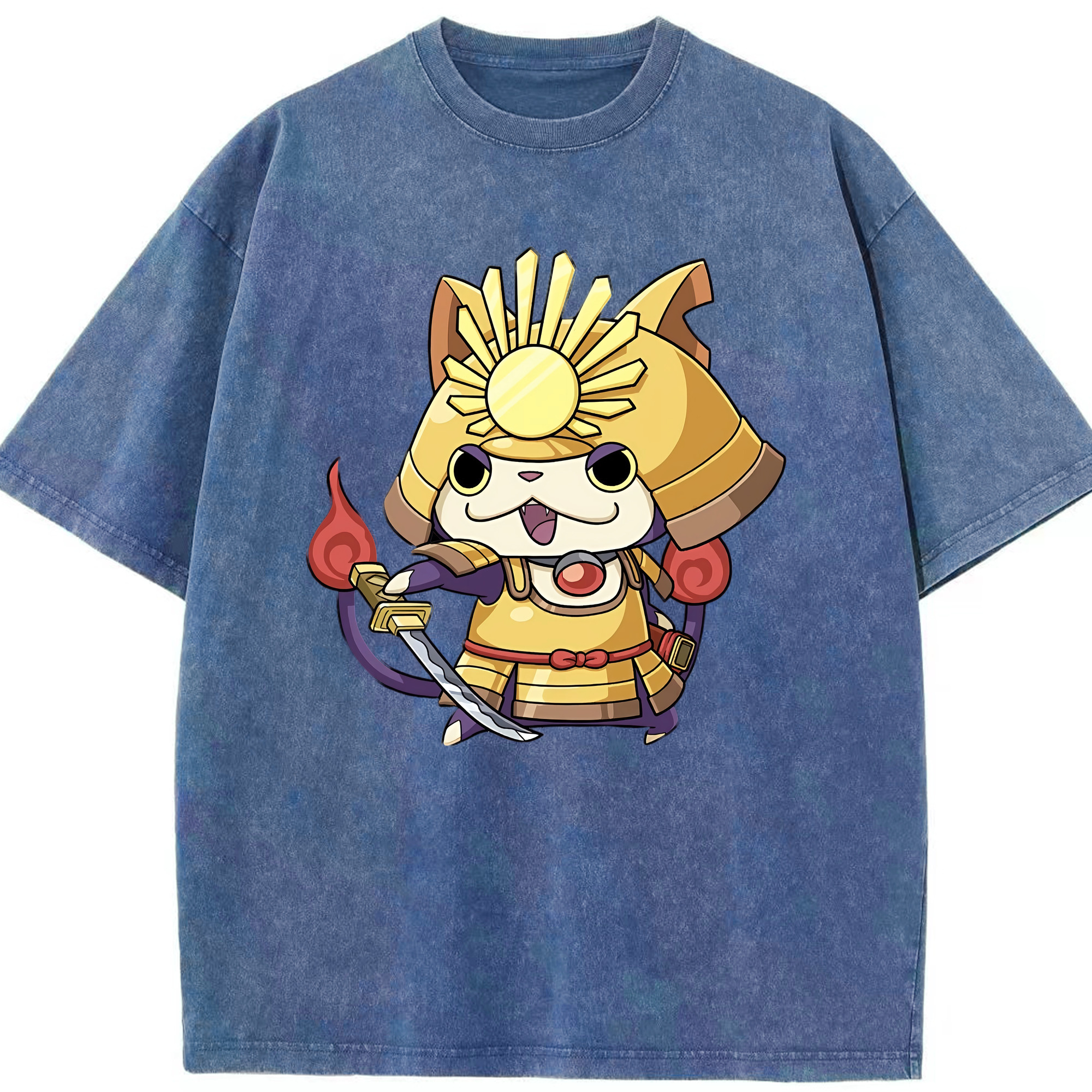 （画像用） 妖怪ウォッチ Yo-kai Watch 綿100% ヴィンテージ風 半袖Tシャツ（フロントプリント）