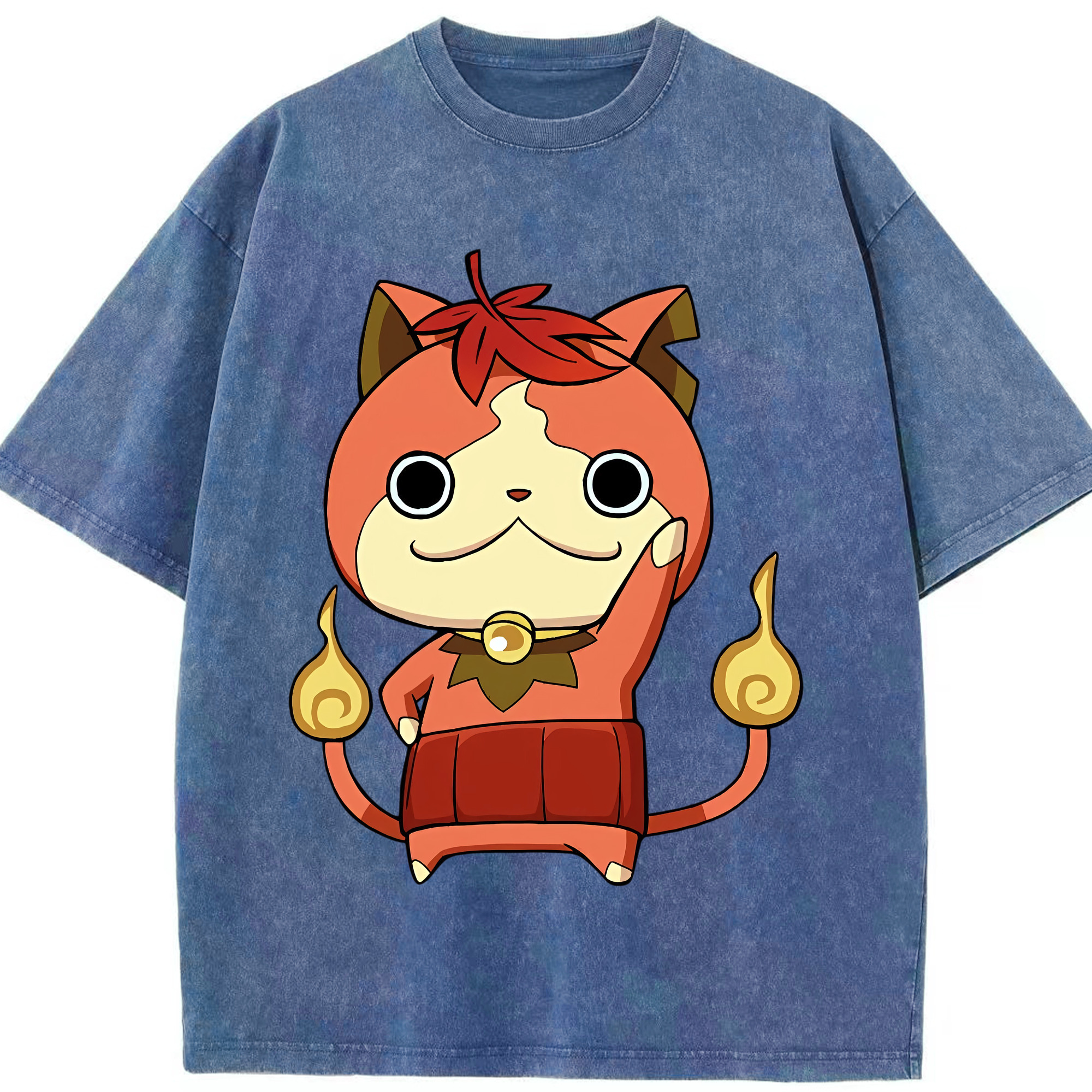 （画像用） 妖怪ウォッチ Yo-kai Watch 綿100% ヴィンテージ風 半袖Tシャツ（フロントプリント）