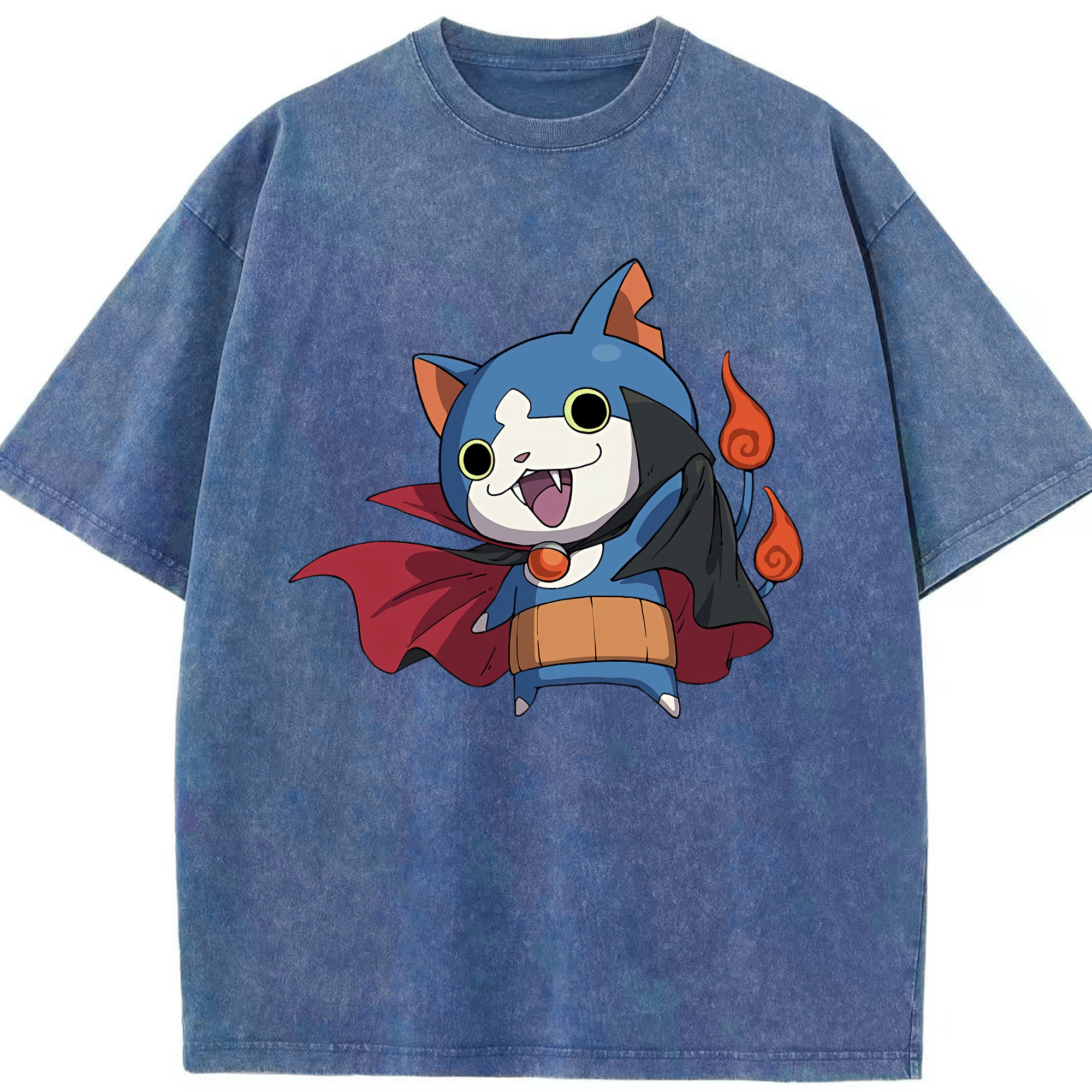 （画像用） 妖怪ウォッチ Yo-kai Watch 綿100% ヴィンテージ風 半袖Tシャツ（フロントプリント）