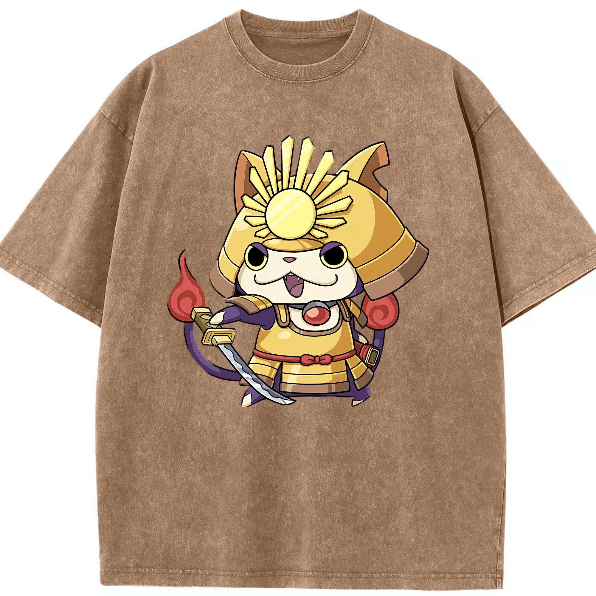 （画像用） 妖怪ウォッチ Yo-kai Watch 綿100% ヴィンテージ風 半袖Tシャツ（フロントプリント）