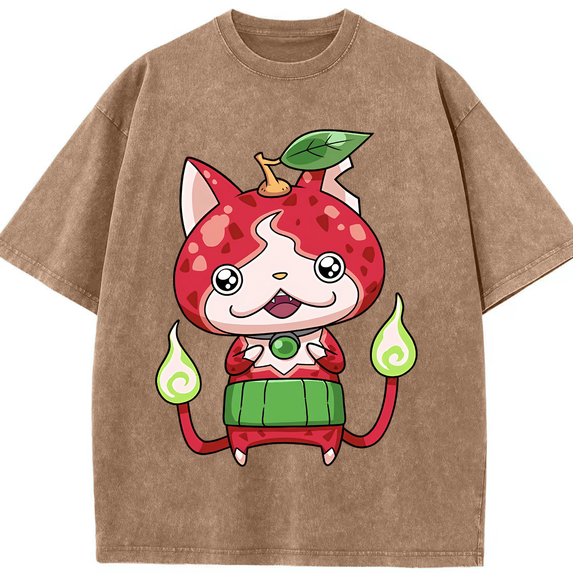 （画像用） 妖怪ウォッチ Yo-kai Watch 綿100% ヴィンテージ風 半袖Tシャツ（フロントプリント）