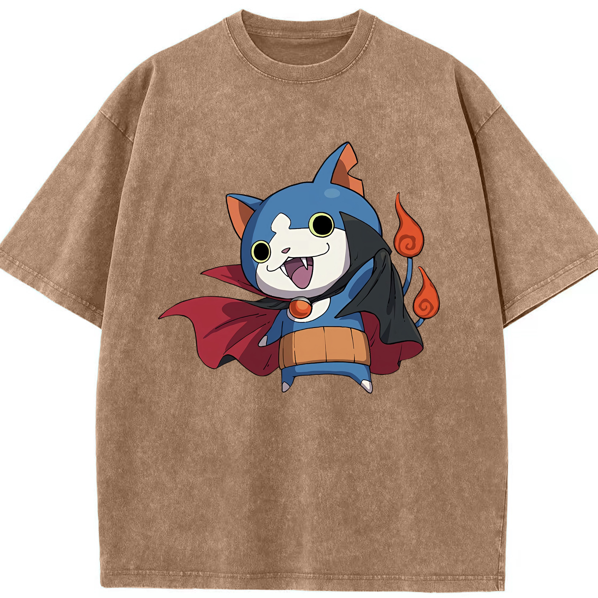 （画像用） 妖怪ウォッチ Yo-kai Watch 綿100% ヴィンテージ風 半袖Tシャツ（フロントプリント）