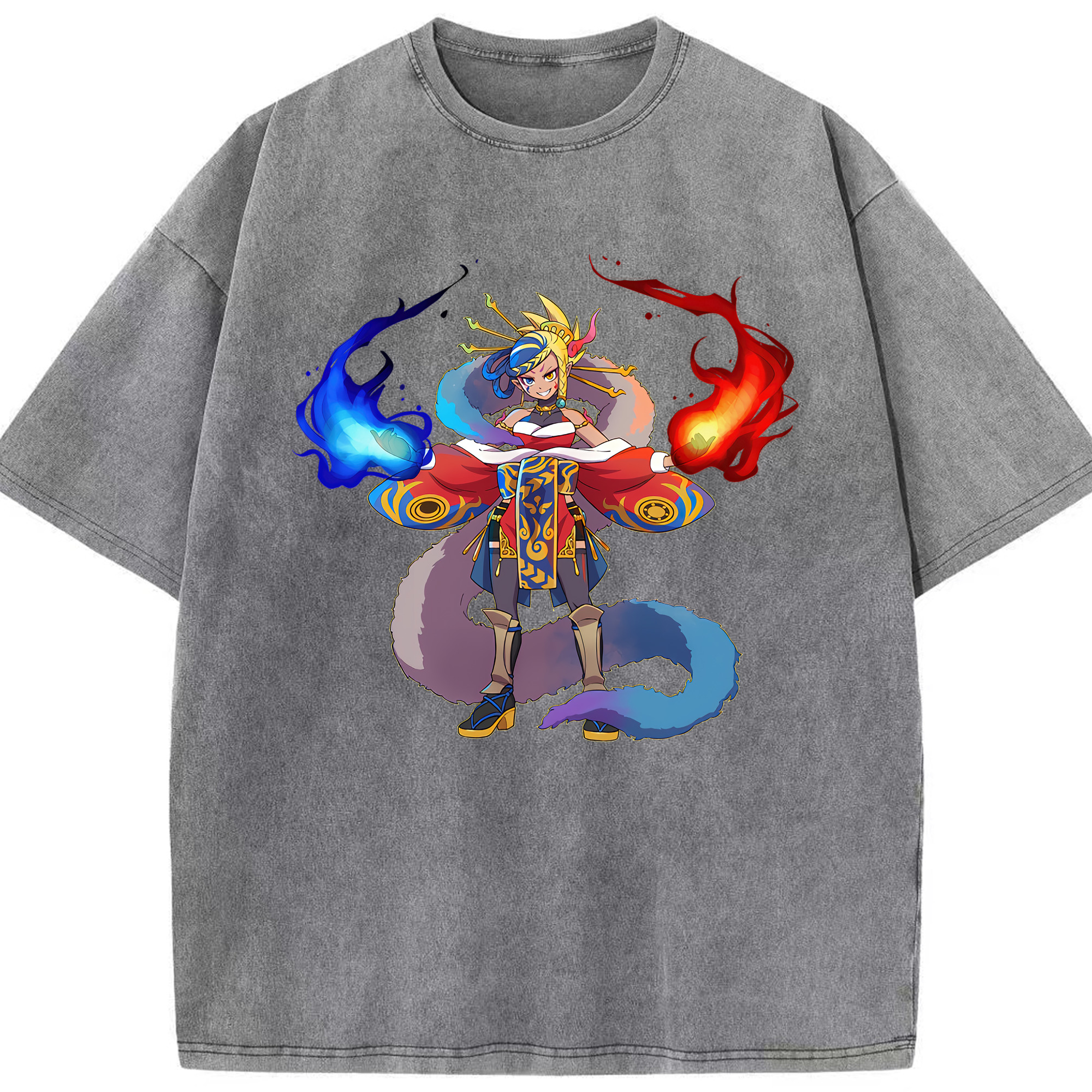 （画像用） 妖怪ウォッチ Yo-kai Watch 綿100% ヴィンテージ風 半袖Tシャツ（フロントプリント）