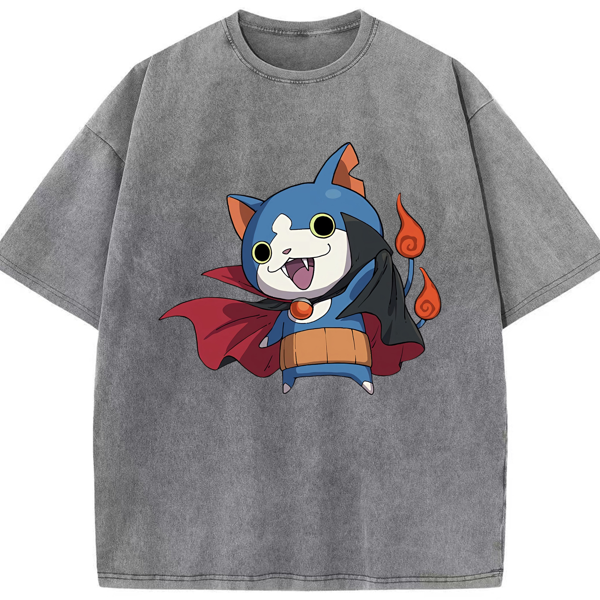 （画像用） 妖怪ウォッチ Yo-kai Watch 綿100% ヴィンテージ風 半袖Tシャツ（フロントプリント）