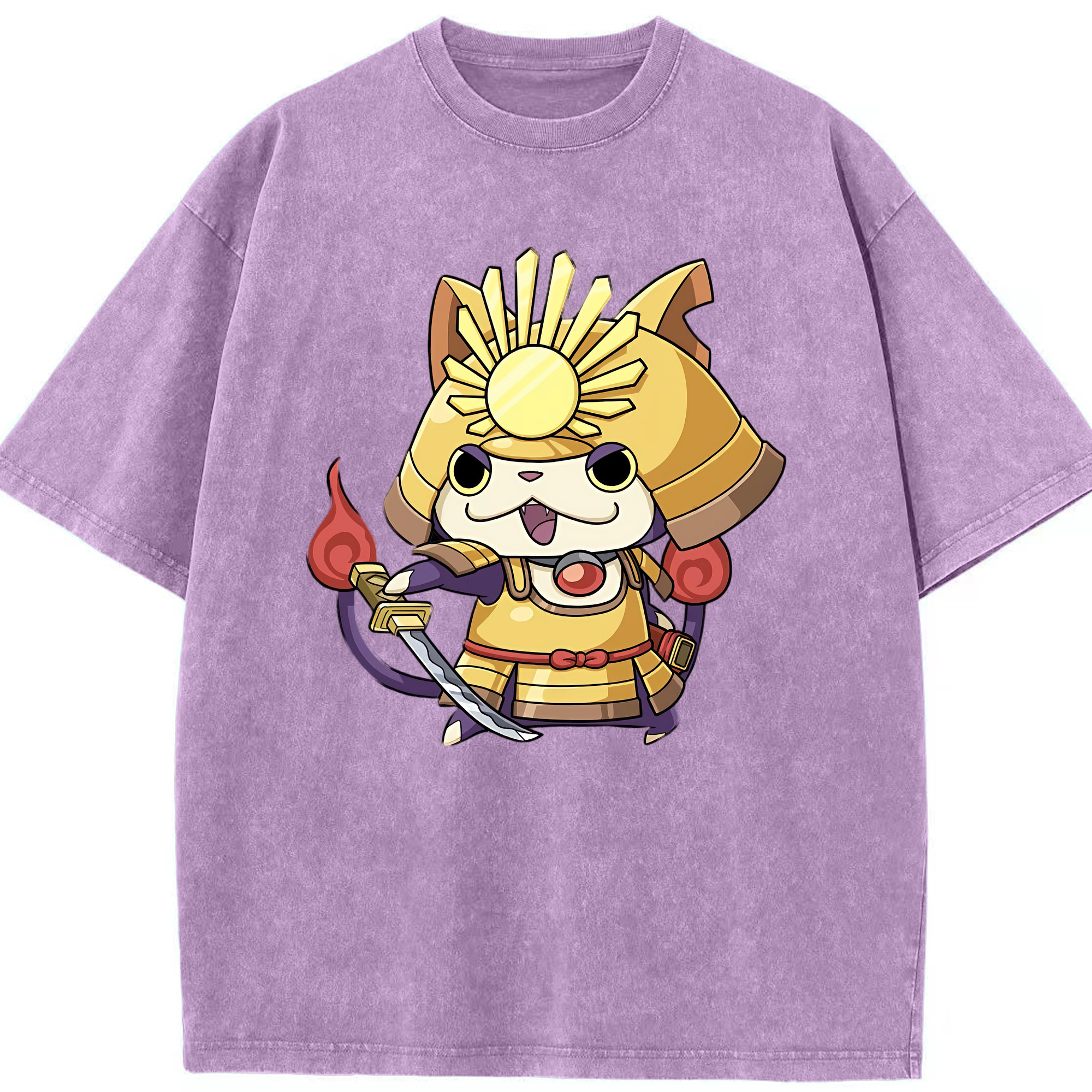 （画像用） 妖怪ウォッチ Yo-kai Watch 綿100% ヴィンテージ風 半袖Tシャツ（フロントプリント）