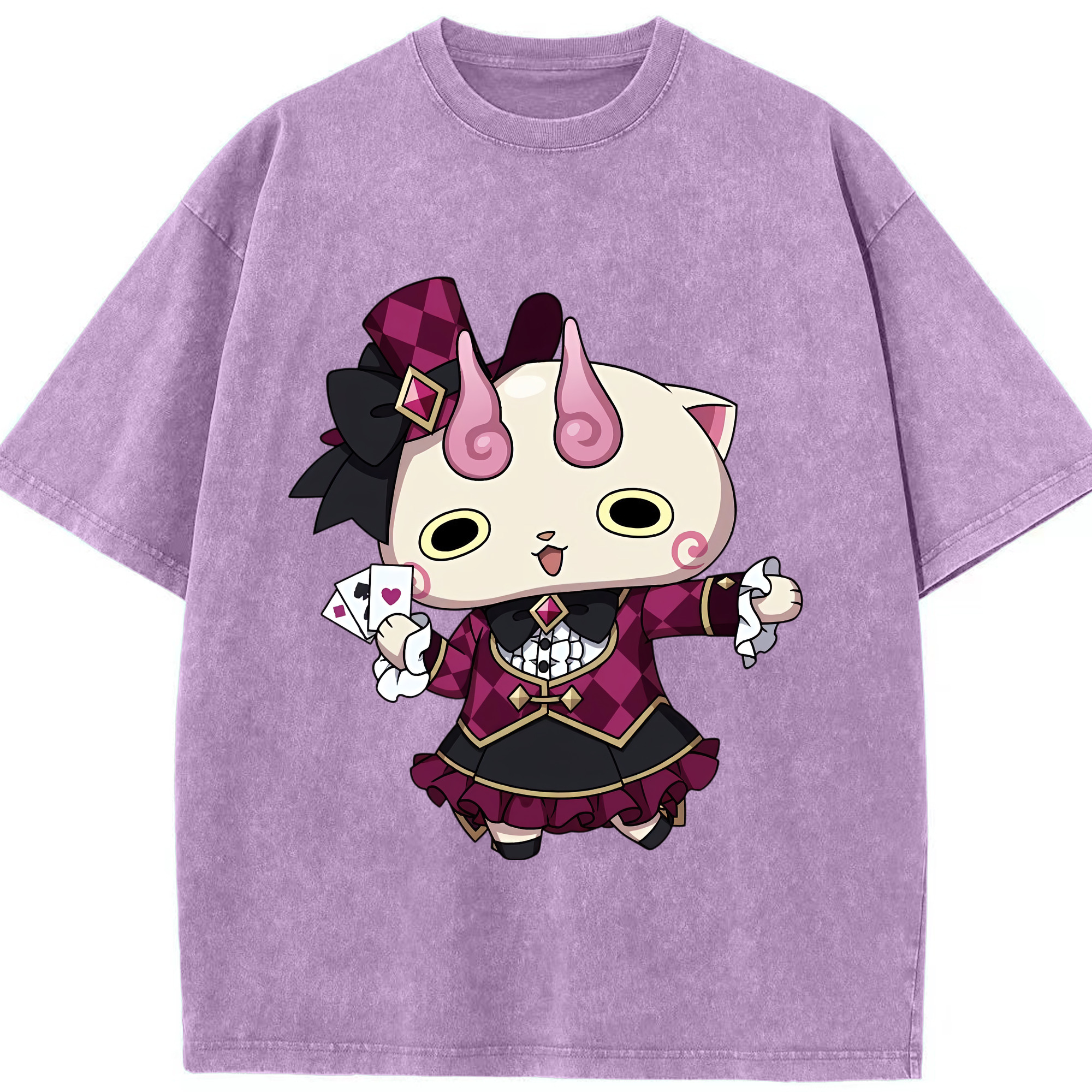 （画像用） 妖怪ウォッチ Yo-kai Watch 綿100% ヴィンテージ風 半袖Tシャツ（フロントプリント）