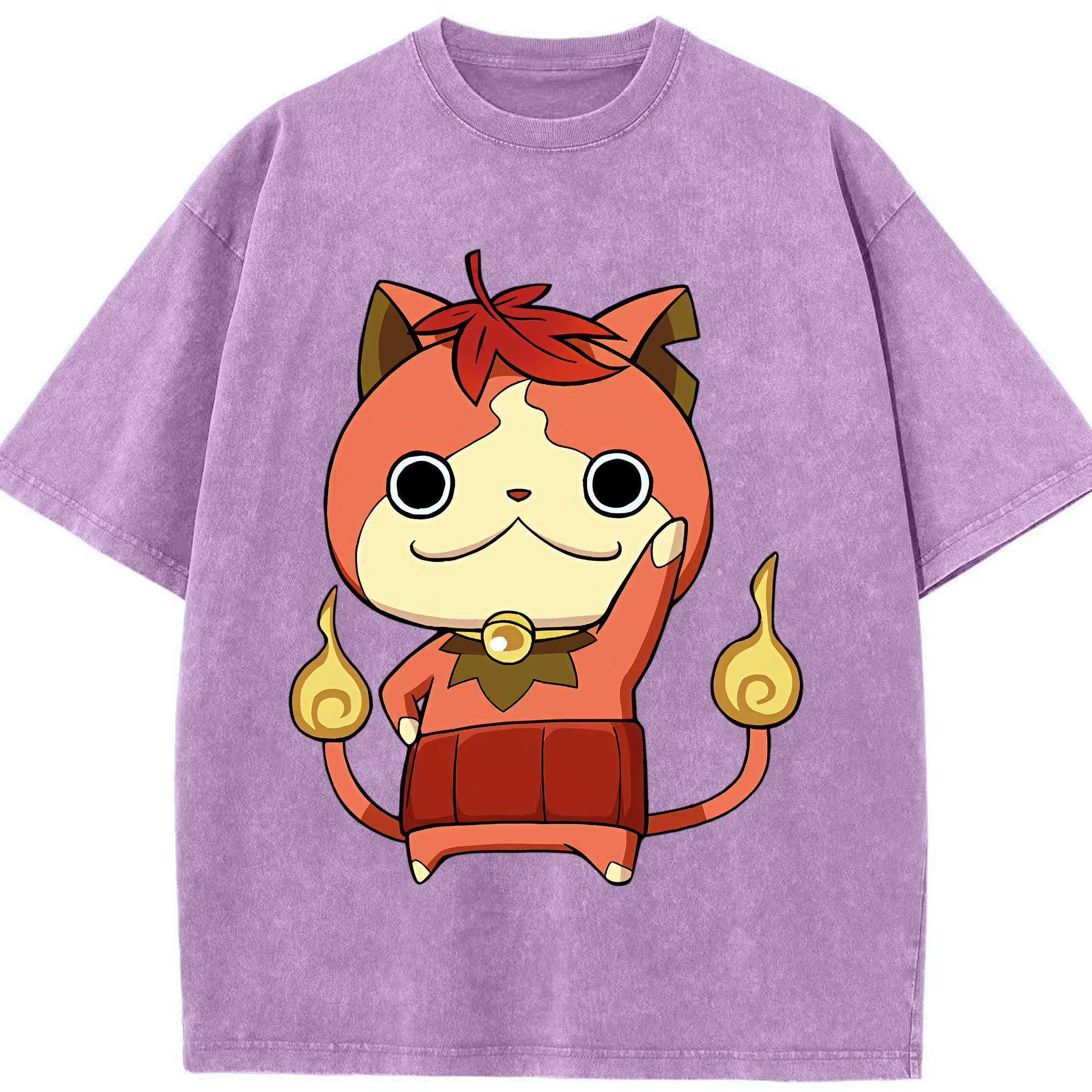 （画像用） 妖怪ウォッチ Yo-kai Watch 綿100% ヴィンテージ風 半袖Tシャツ（フロントプリント）