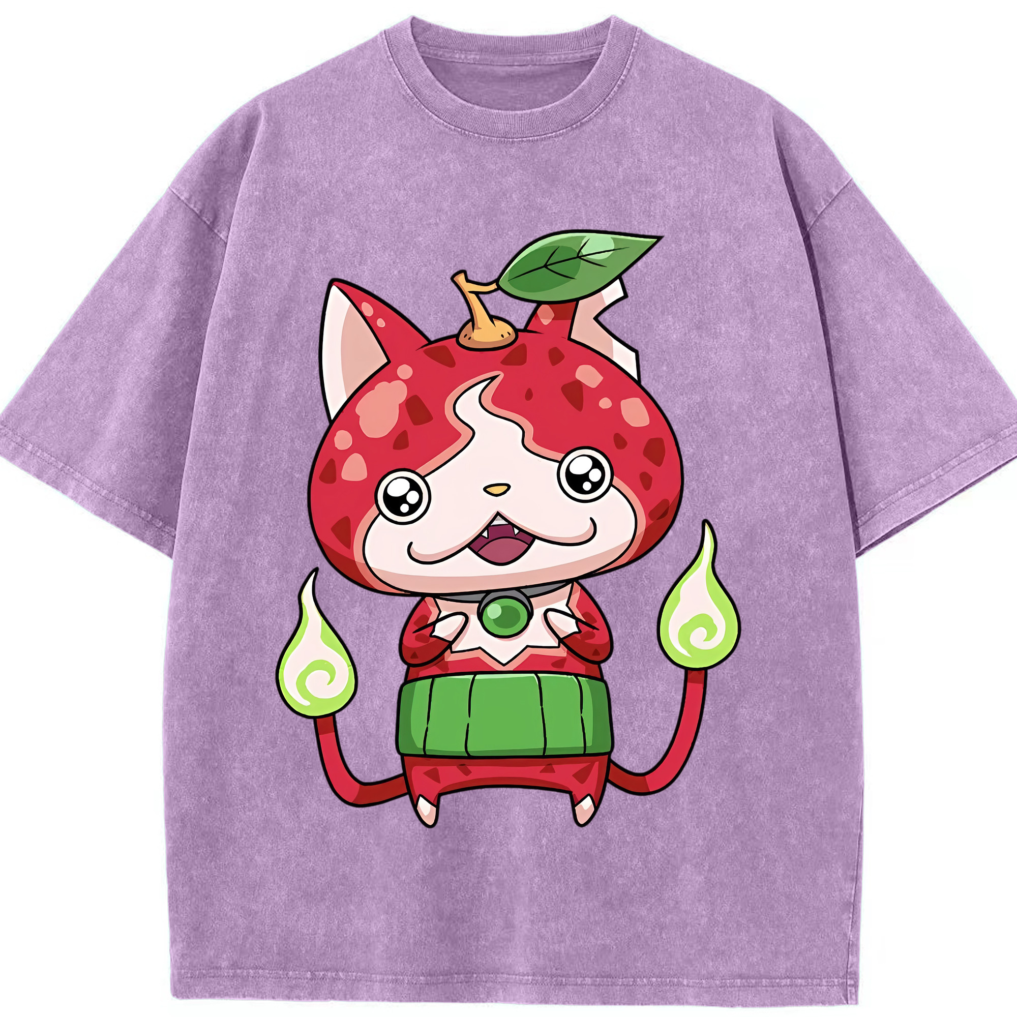 （画像用） 妖怪ウォッチ Yo-kai Watch 綿100% ヴィンテージ風 半袖Tシャツ（フロントプリント）