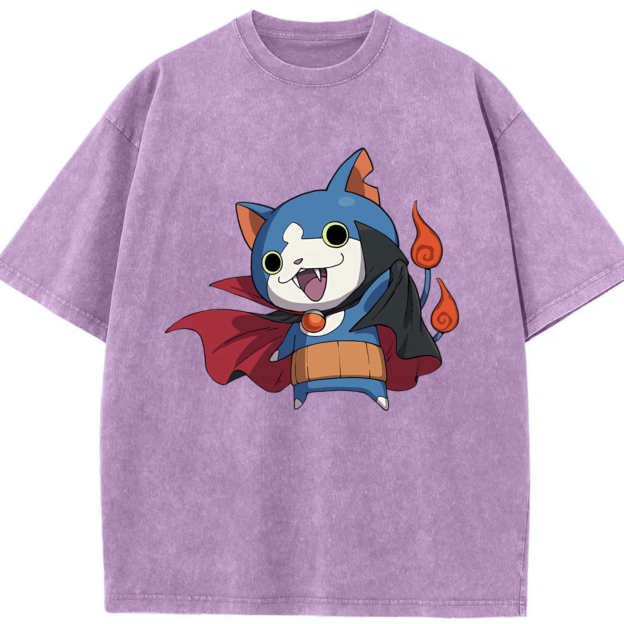 （画像用） 妖怪ウォッチ Yo-kai Watch 綿100% ヴィンテージ風 半袖Tシャツ（フロントプリント）