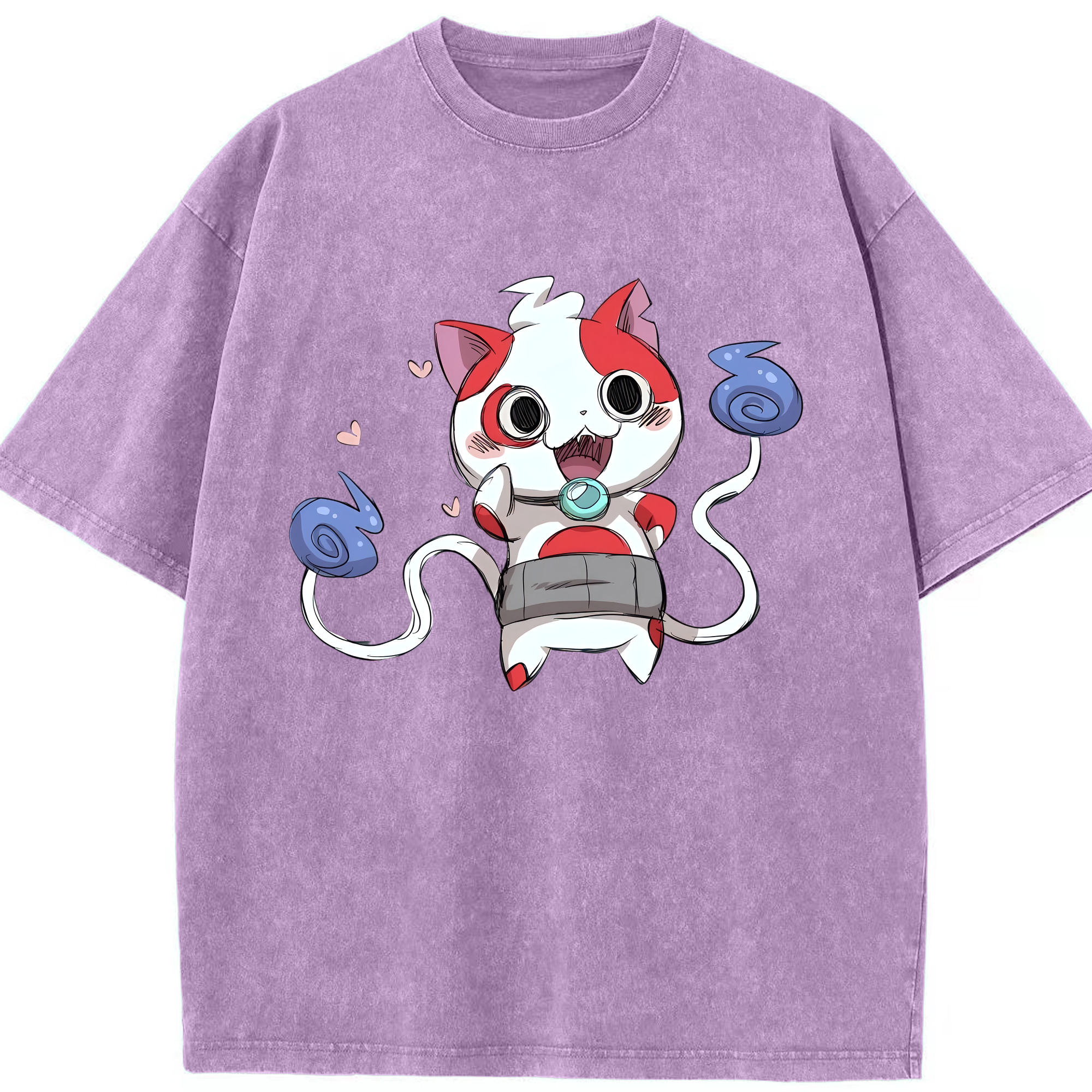 （画像用） 妖怪ウォッチ Yo-kai Watch 綿100% ヴィンテージ風 半袖Tシャツ（フロントプリント）