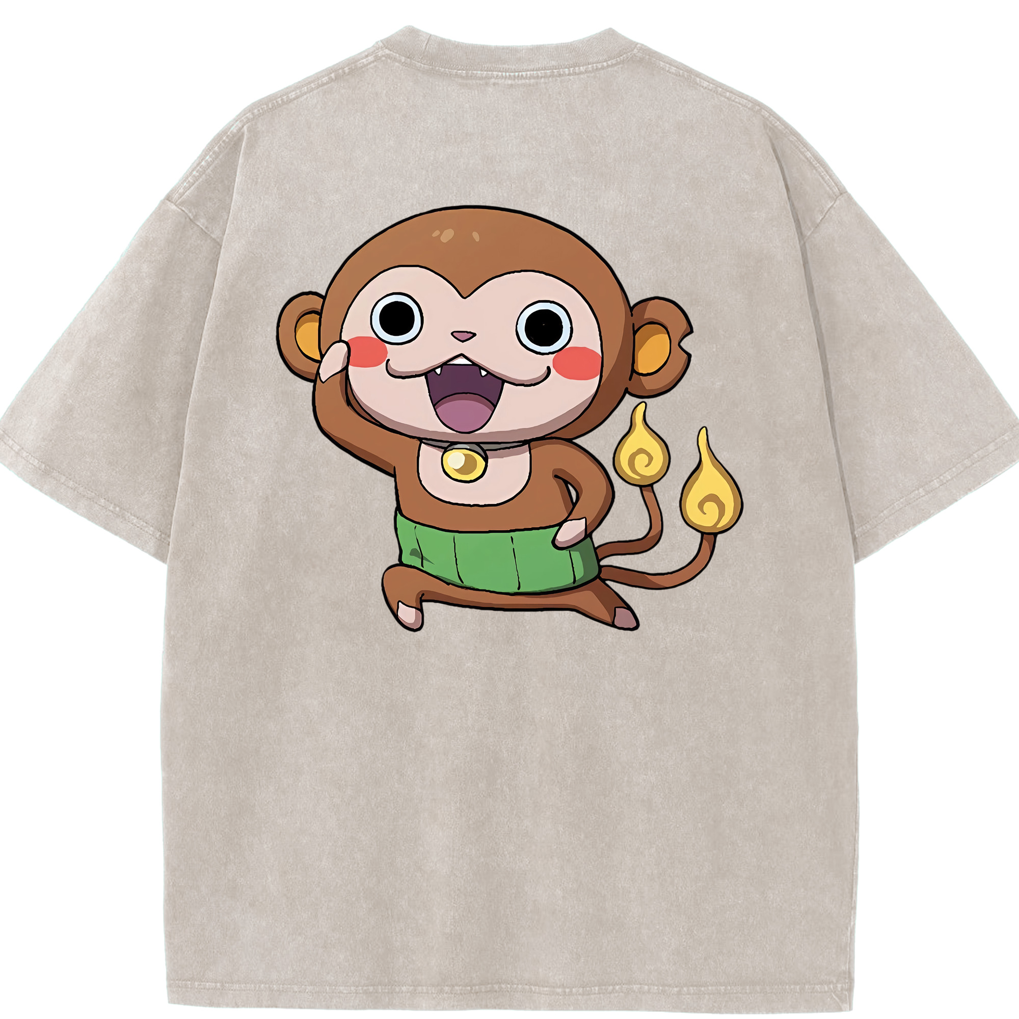 （画像用） 妖怪ウォッチ Yo-kai Watch 綿100% ヴィンテージ風 半袖Tシャツ（背面プリント）