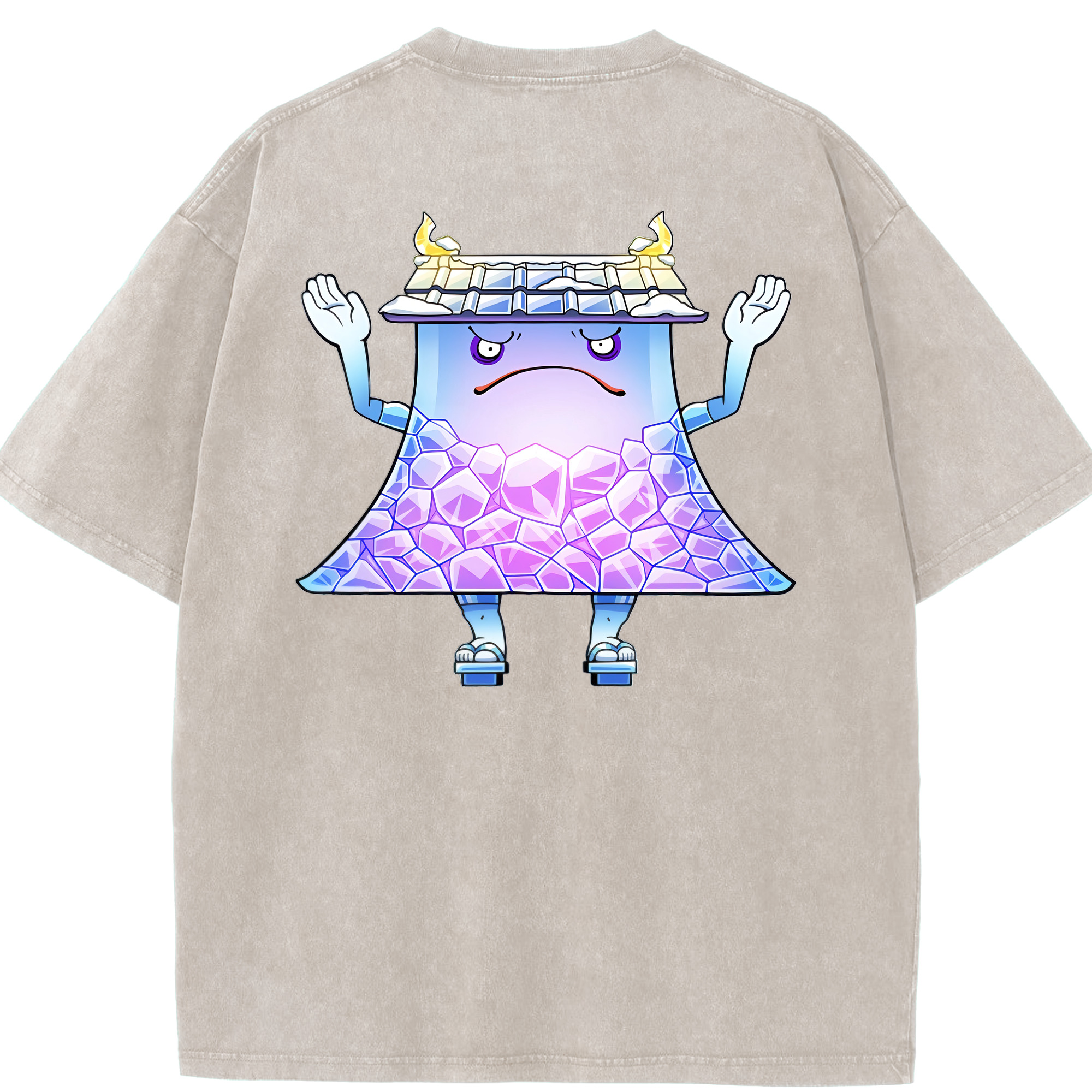 （画像用） 妖怪ウォッチ Yo-kai Watch 綿100% ヴィンテージ風 半袖Tシャツ（背面プリント）