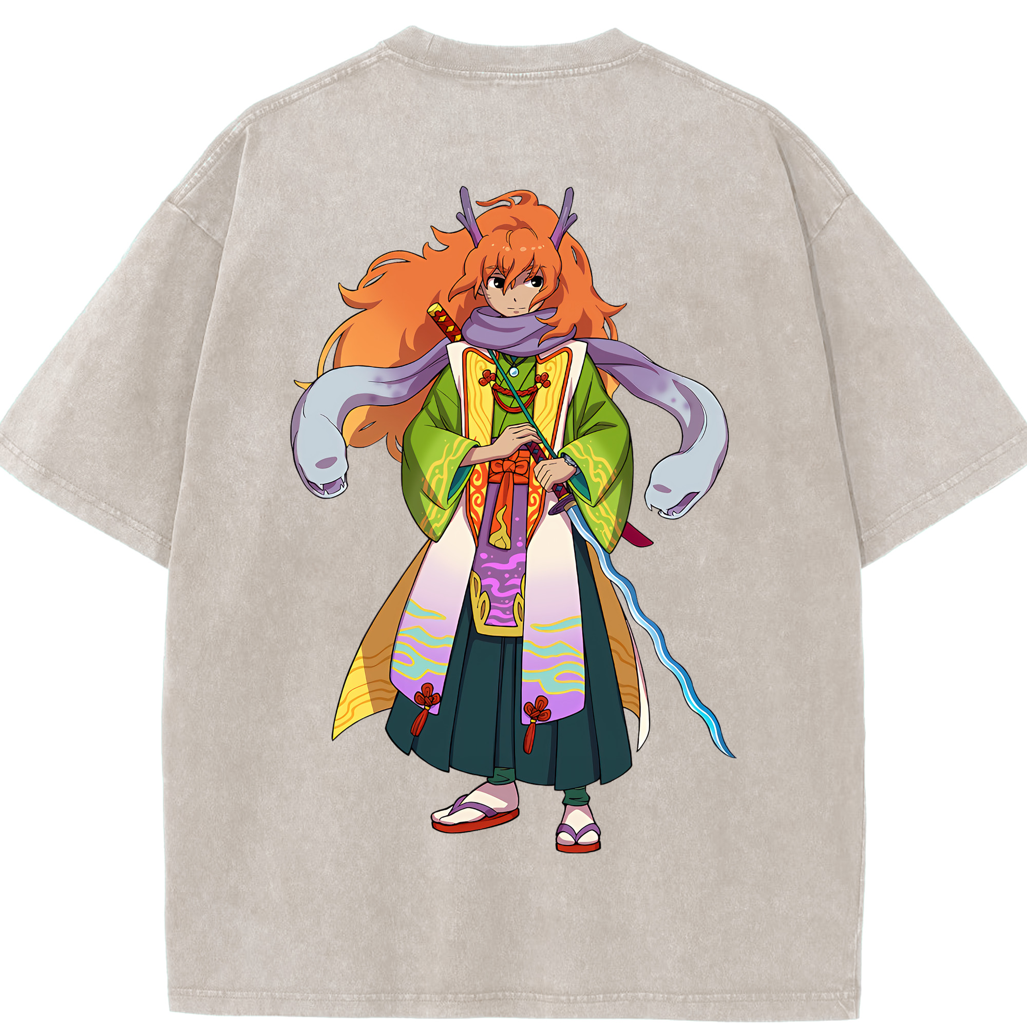 （画像用） 妖怪ウォッチ Yo-kai Watch 綿100% ヴィンテージ風 半袖Tシャツ（背面プリント）