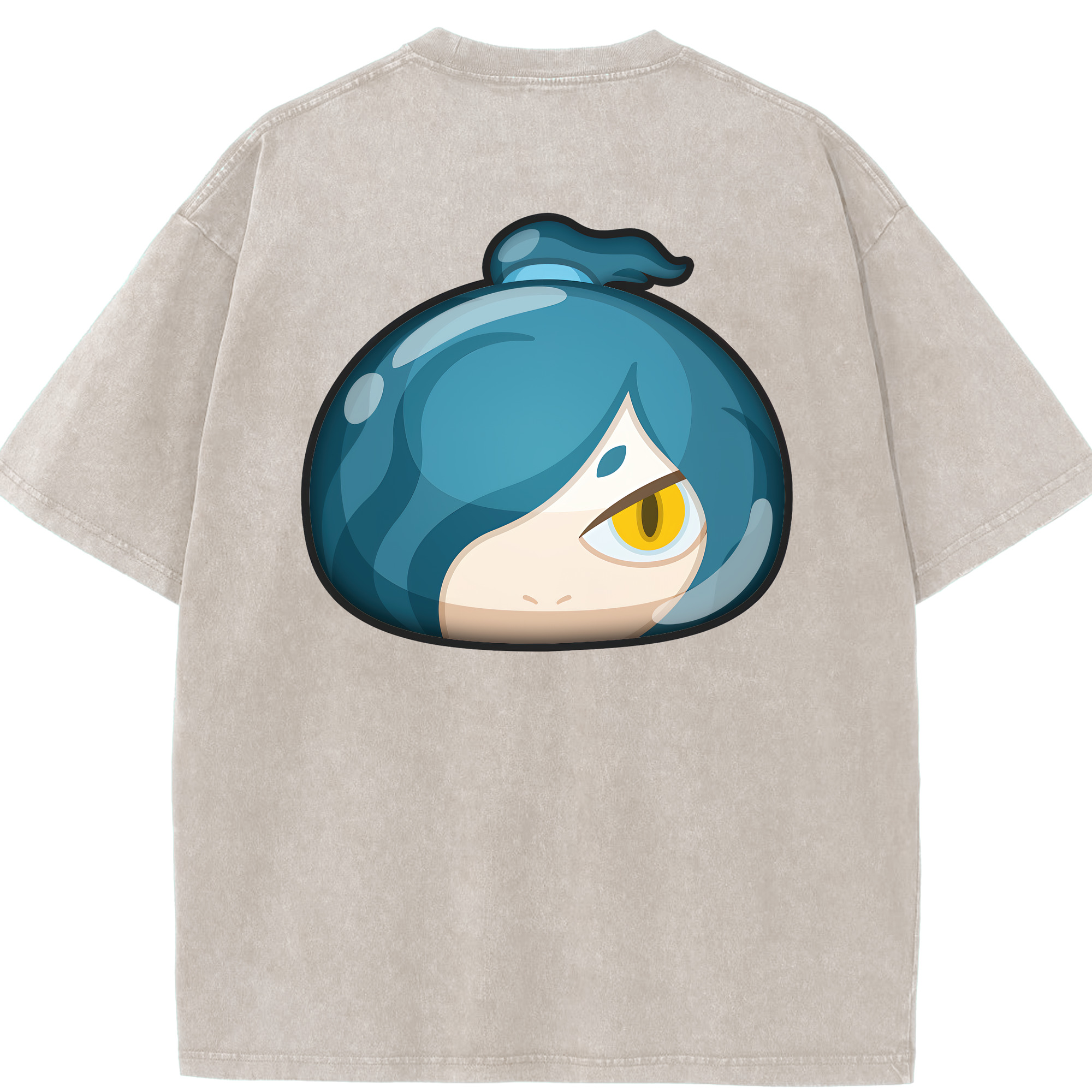 （画像用） 妖怪ウォッチ Yo-kai Watch 綿100% ヴィンテージ風 半袖Tシャツ（背面プリント）