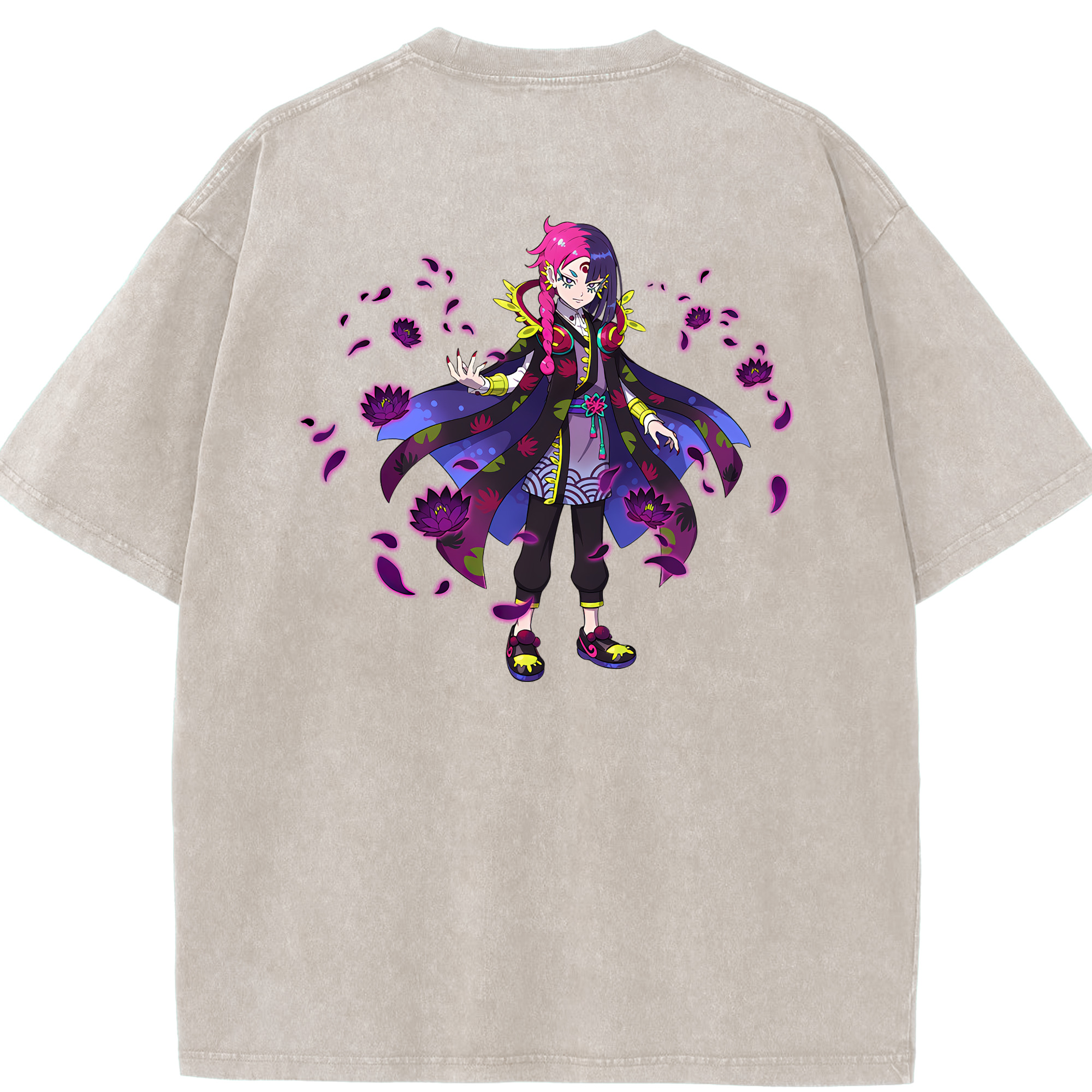 （画像用） 妖怪ウォッチ Yo-kai Watch 綿100% ヴィンテージ風 半袖Tシャツ（背面プリント）