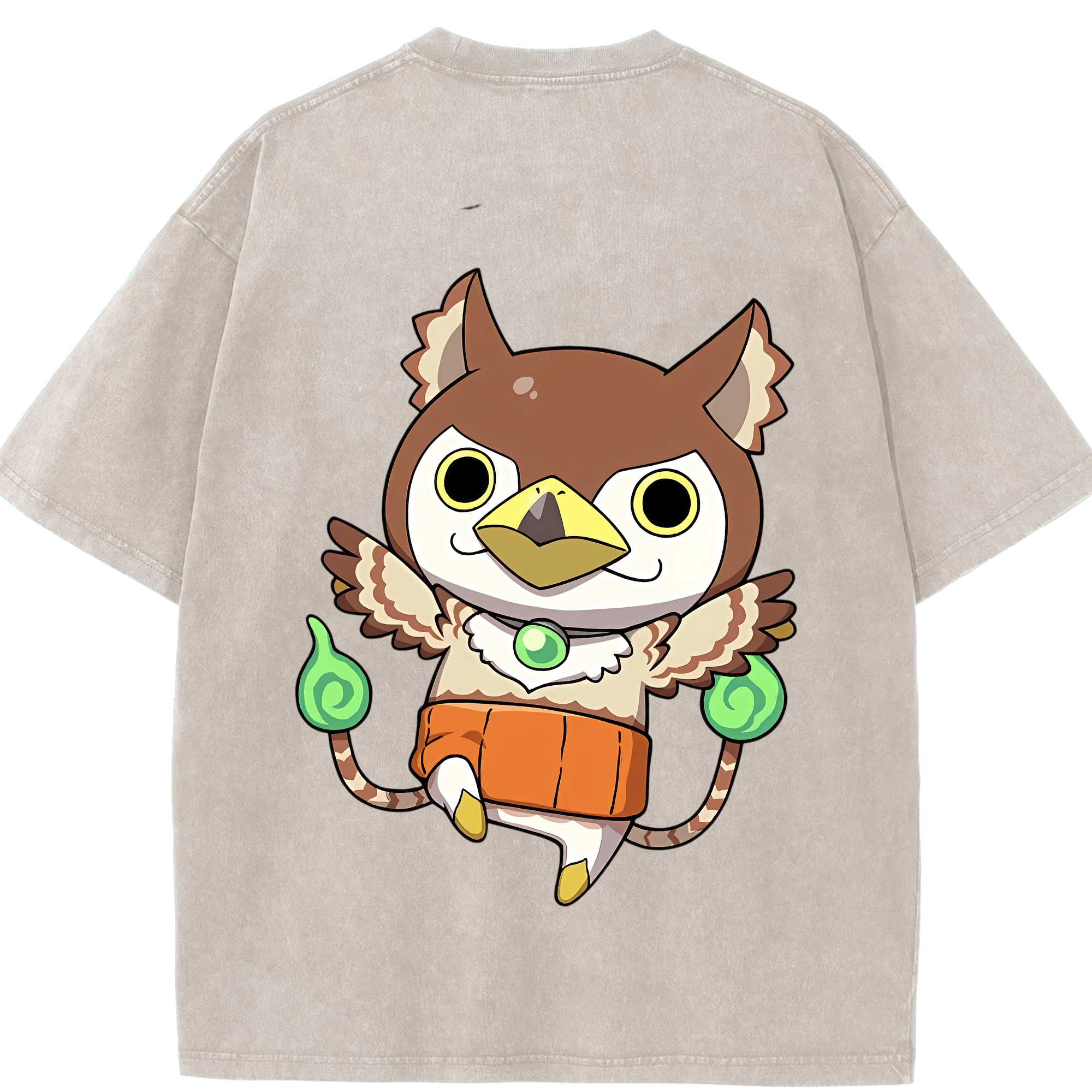 （画像用） 妖怪ウォッチ Yo-kai Watch 綿100% ヴィンテージ風 半袖Tシャツ（背面プリント）