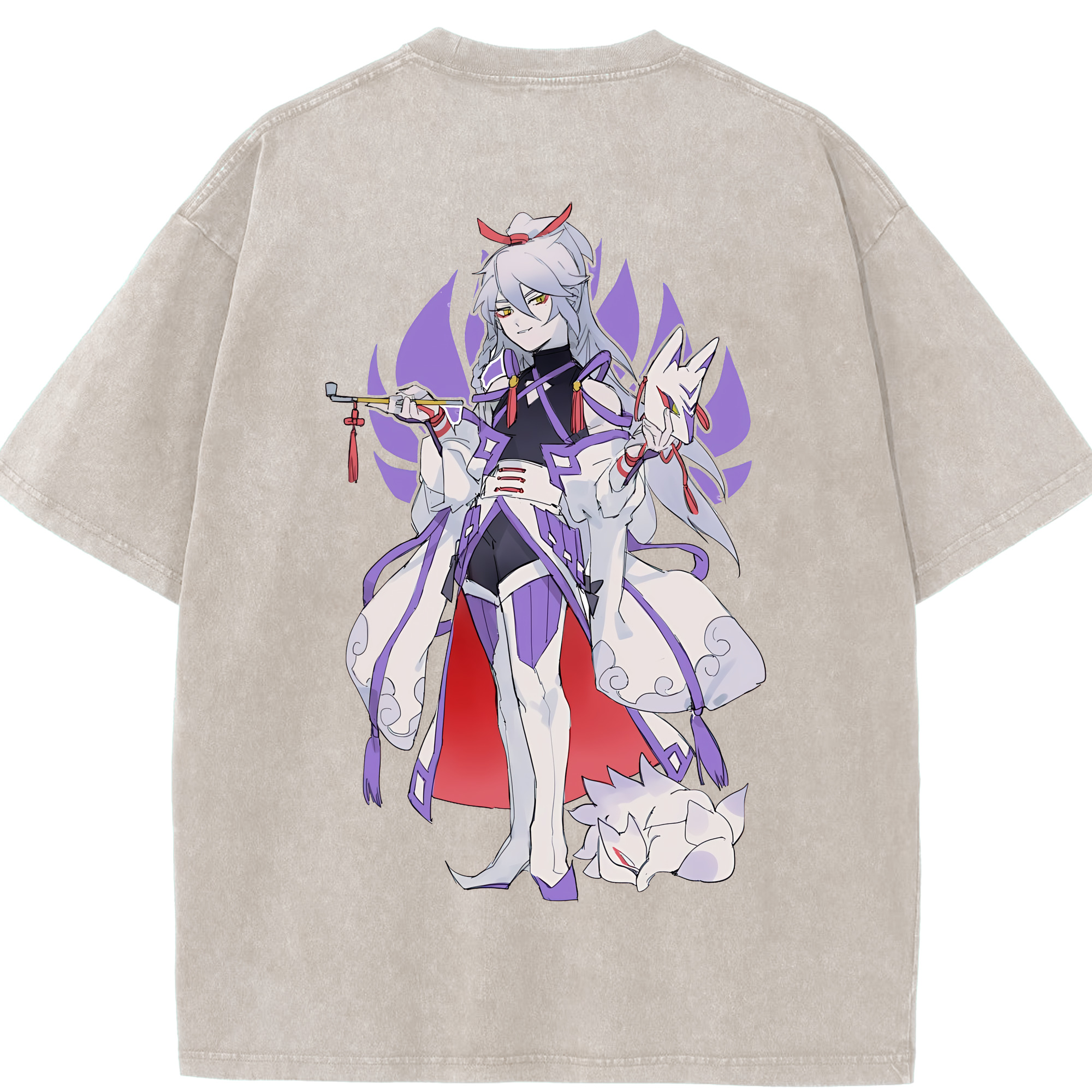 （画像用） 妖怪ウォッチ Yo-kai Watch 綿100% ヴィンテージ風 半袖Tシャツ（背面プリント）